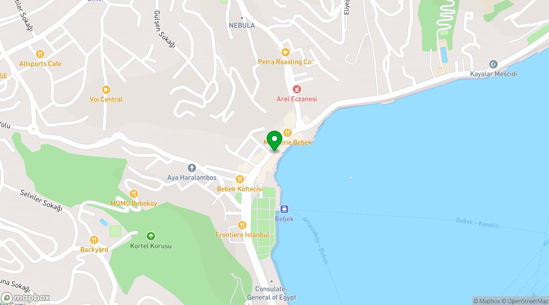 Map showing Bebek Hotel By The Stay