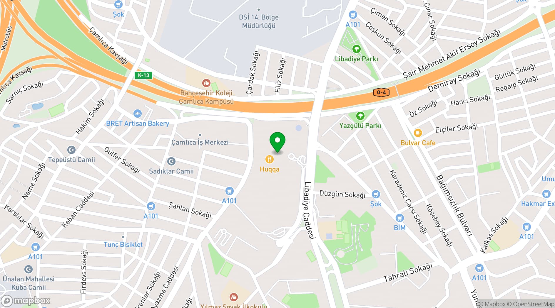 Map showing Address Istanbul Hotel