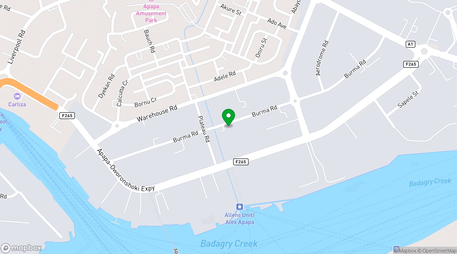 Map showing Karma Hotel