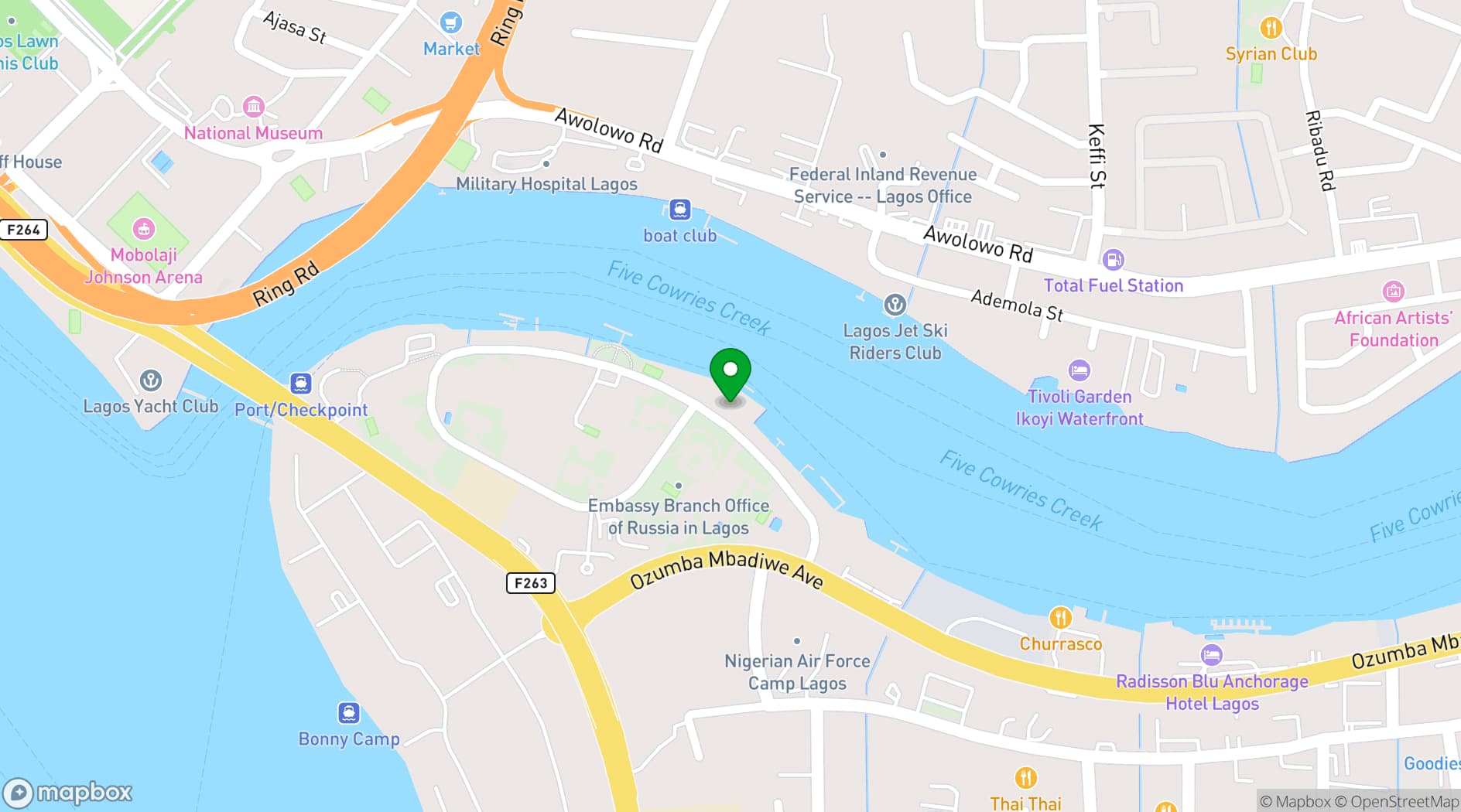 Map showing The Seattle Residences and Spa