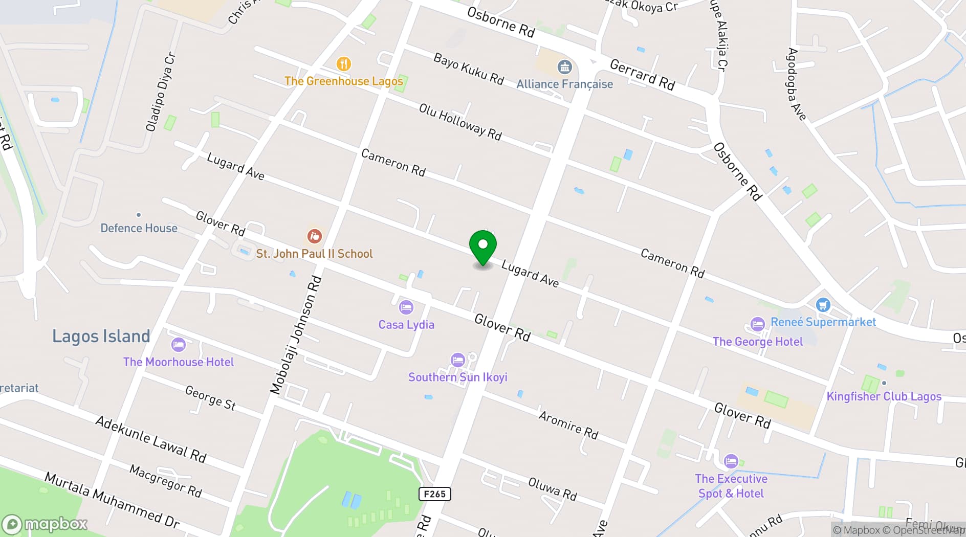 Map showing The Heritage Place