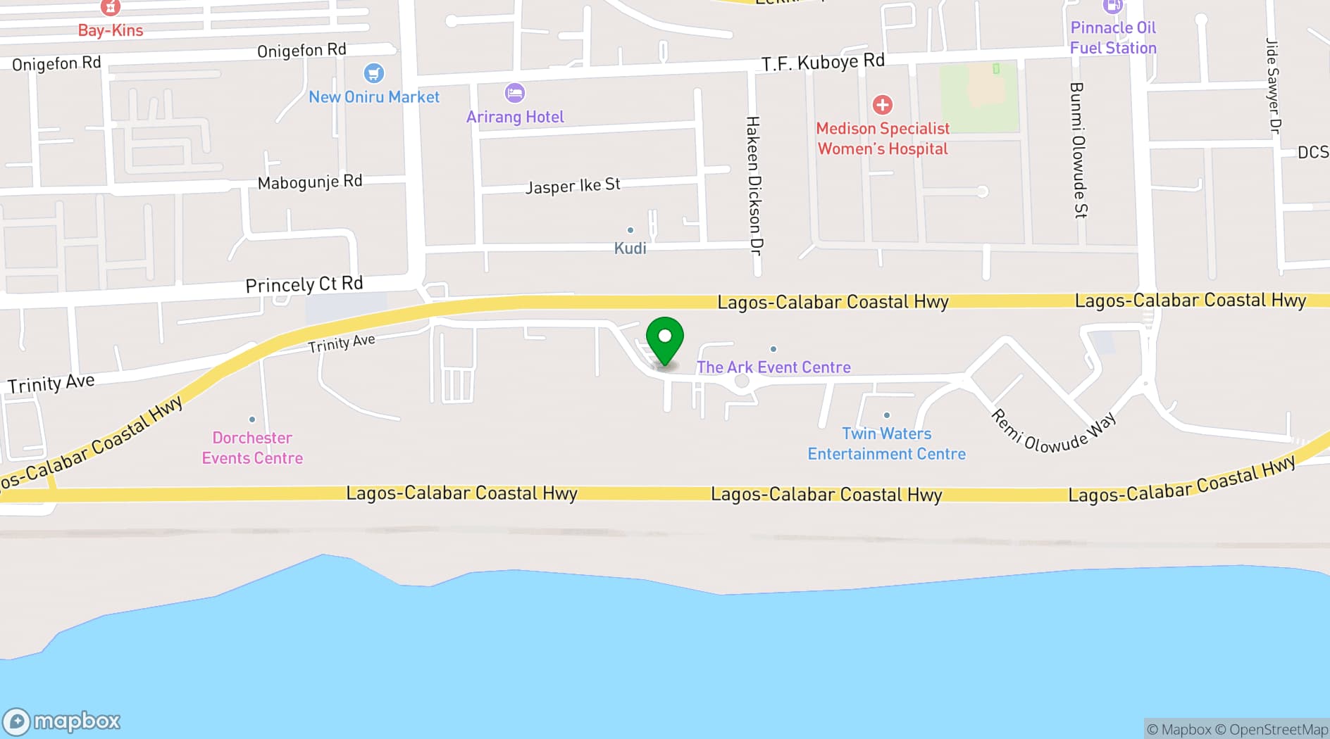 Map showing La Madison Place