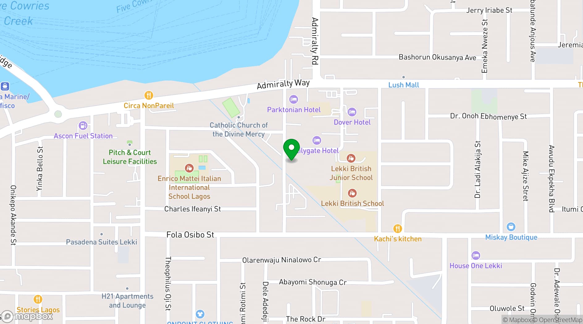 Map showing Vintano Hotel