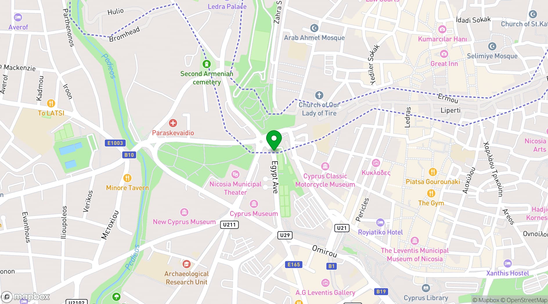 Map showing Akamantis Business Center
