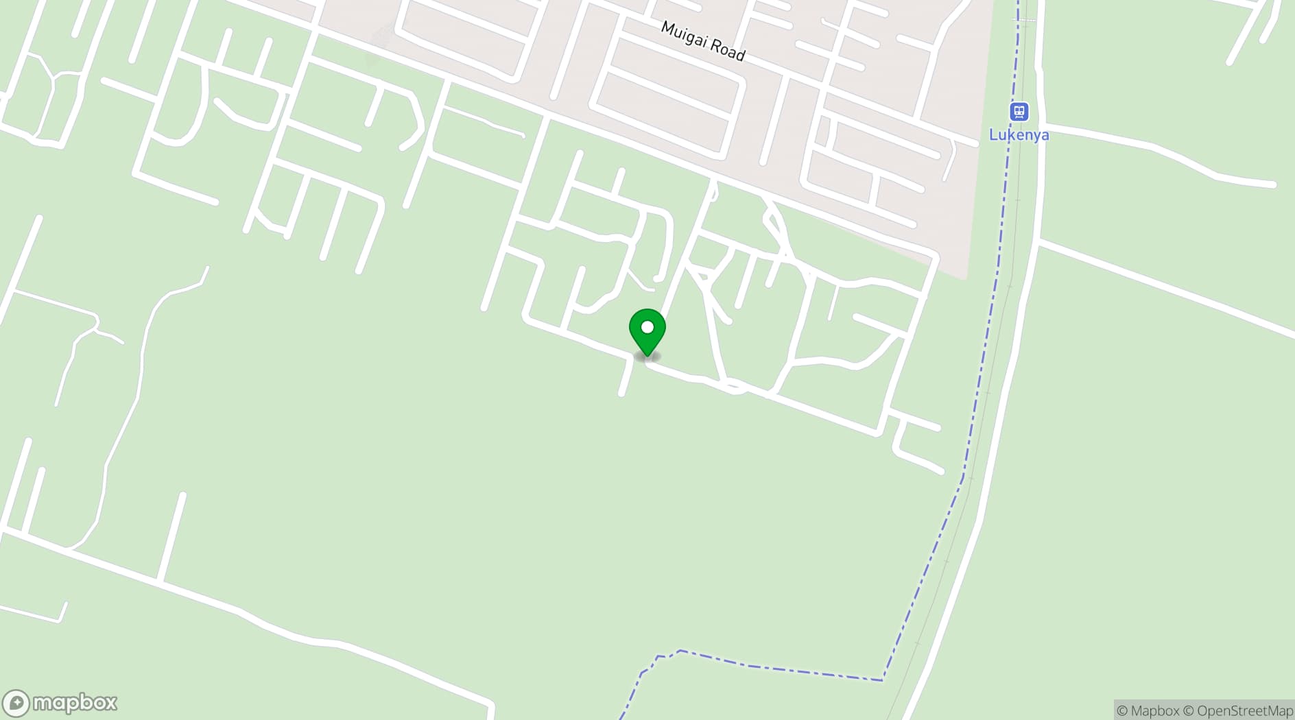 Map showing Galaxy Resort Kitengela