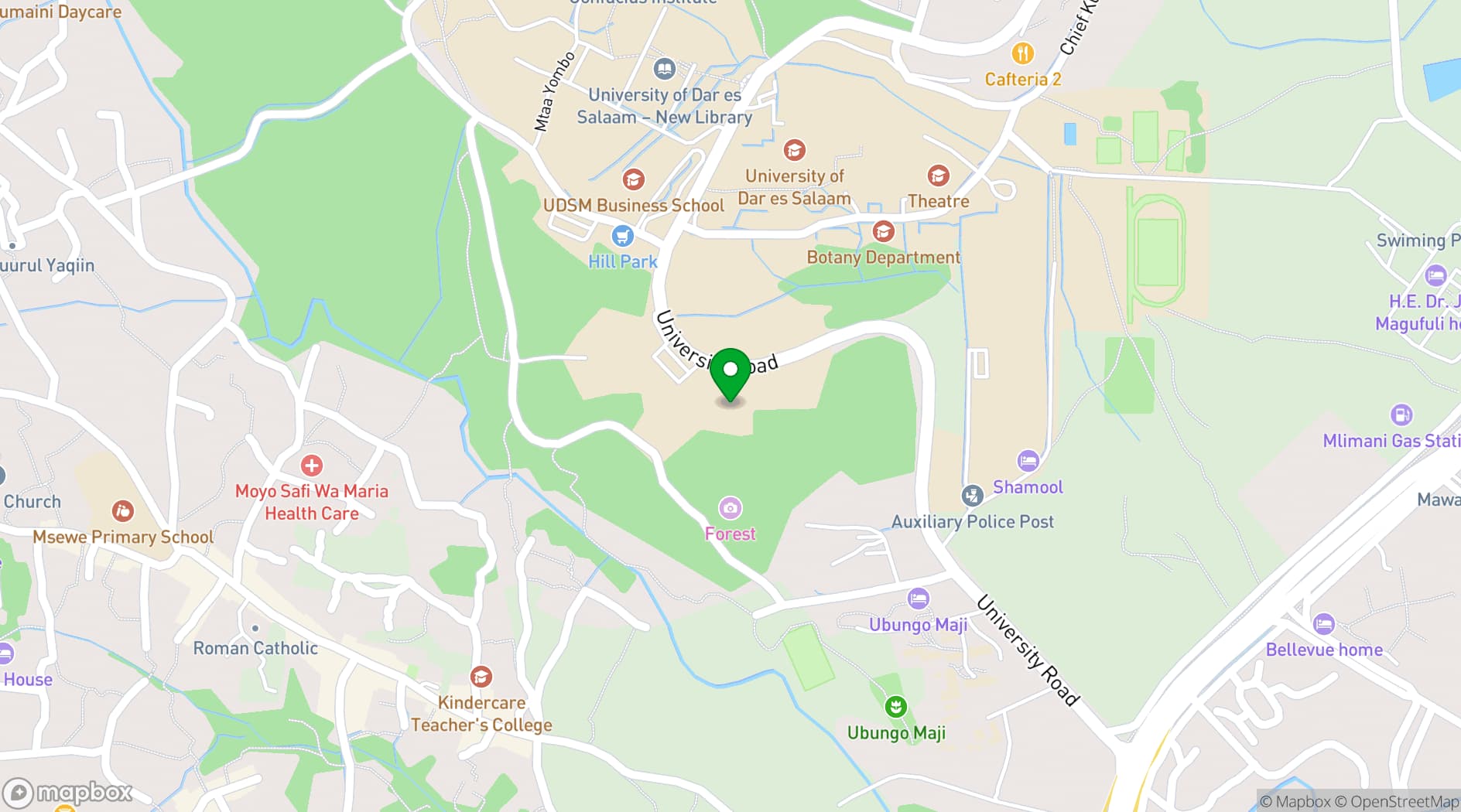 Map showing Research Flats