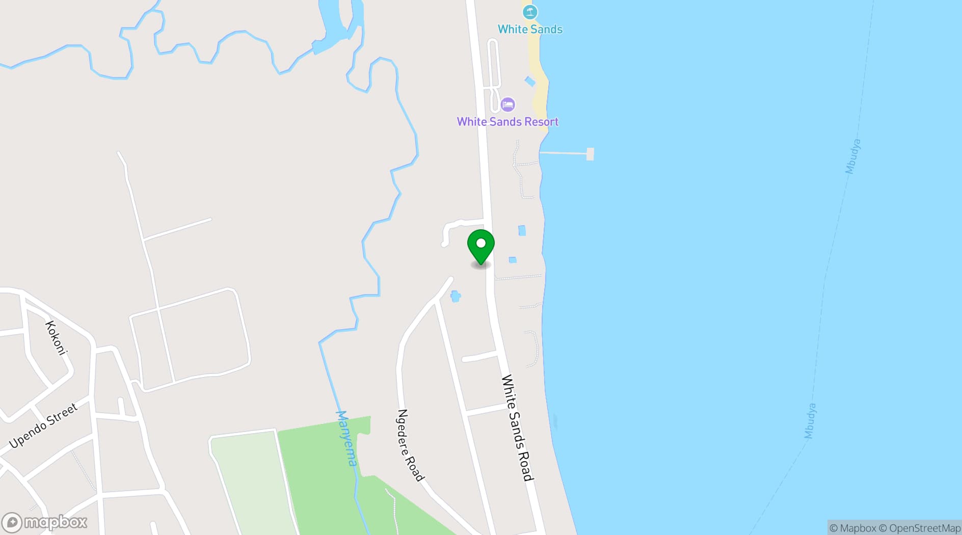 Map showing Best Western Jangwani Sea Breeze Resort