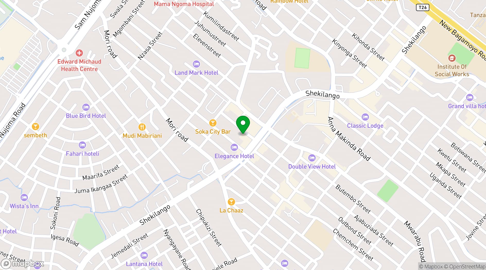 Map showing Boardroom