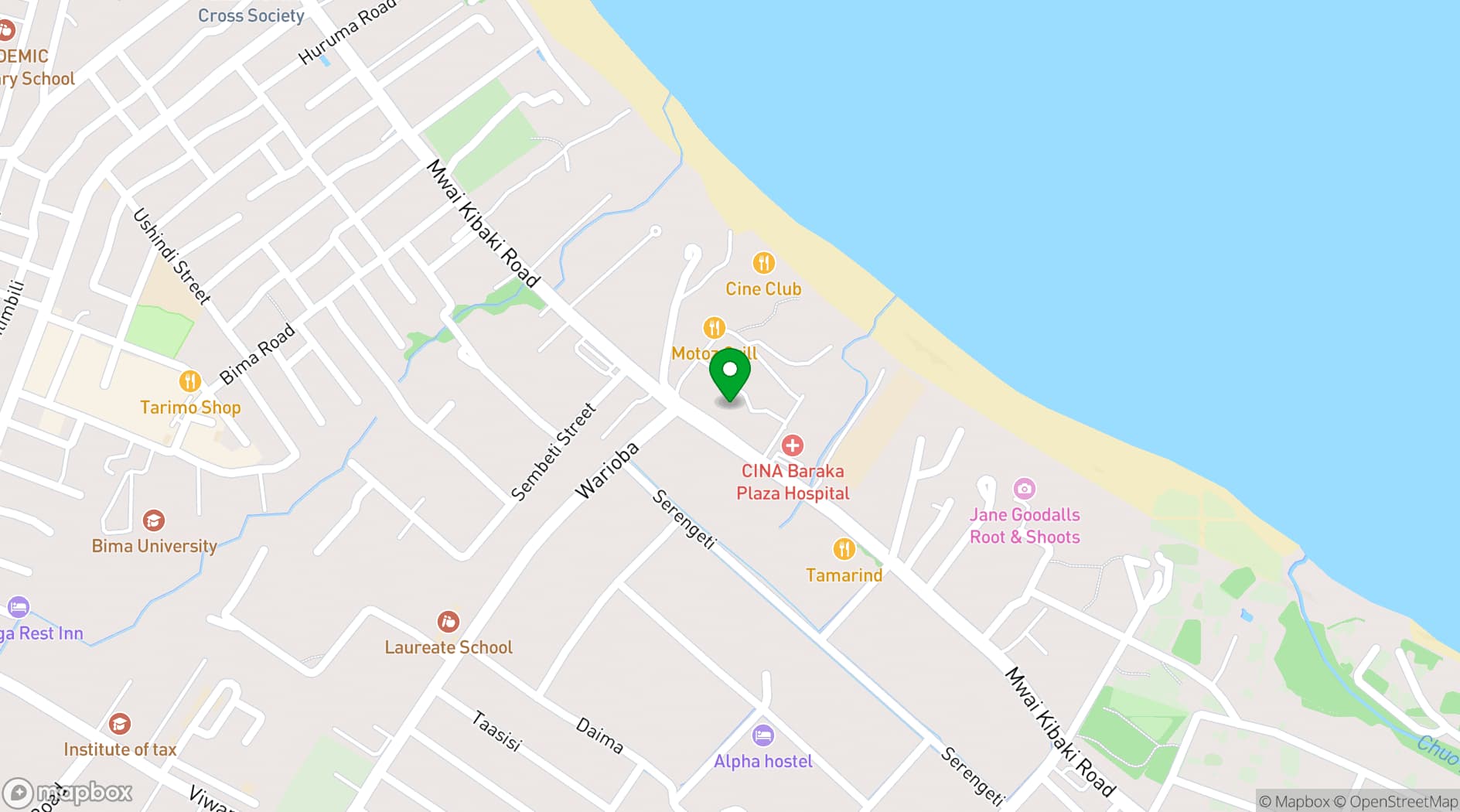 Map showing Tansoma Business Hotel