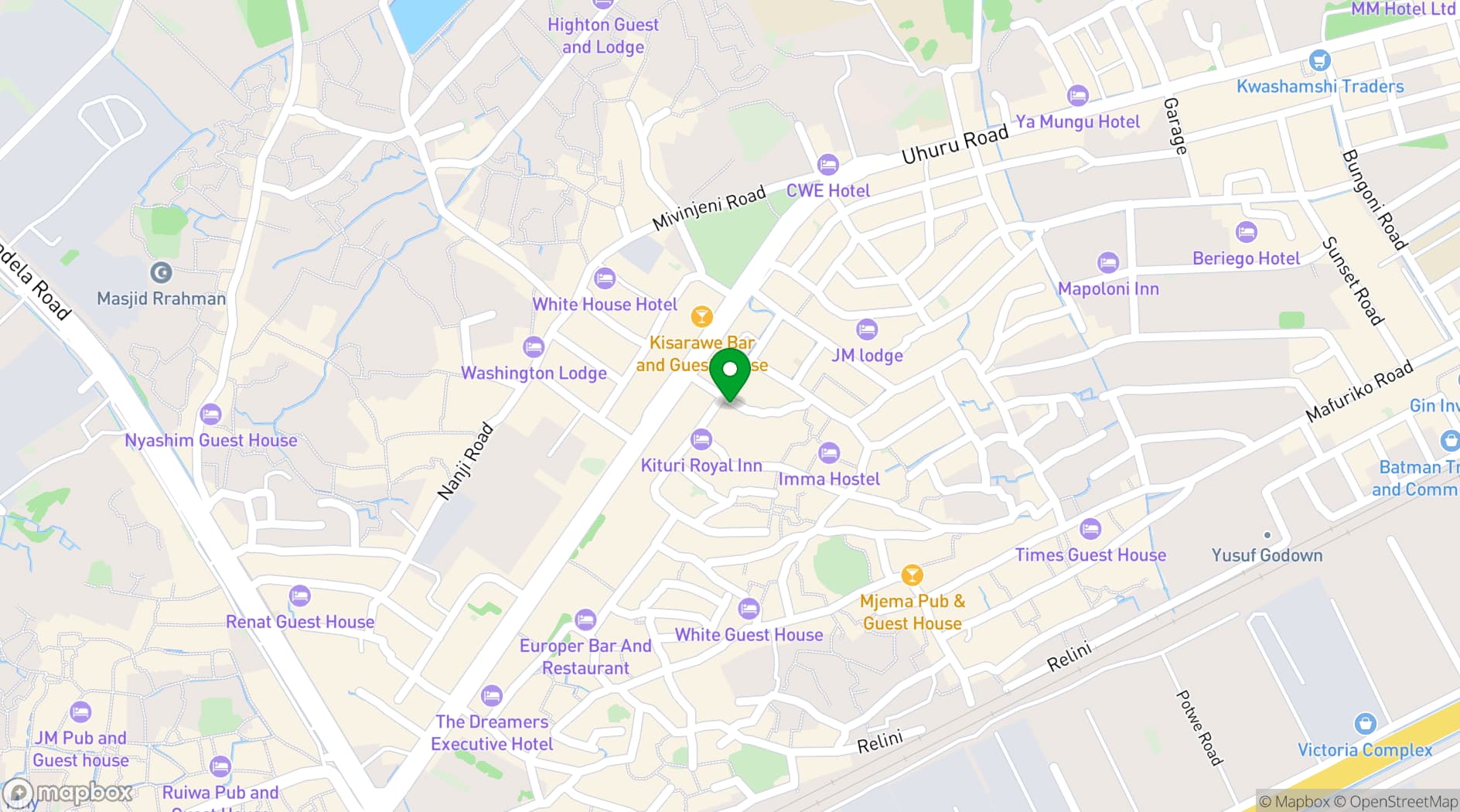 Map showing Lekam Park