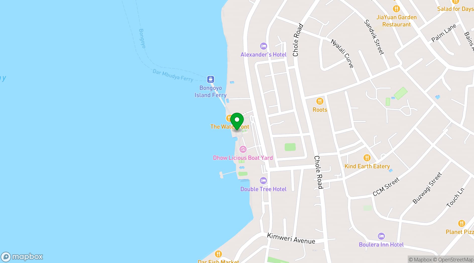 Map showing Hotel Slipway