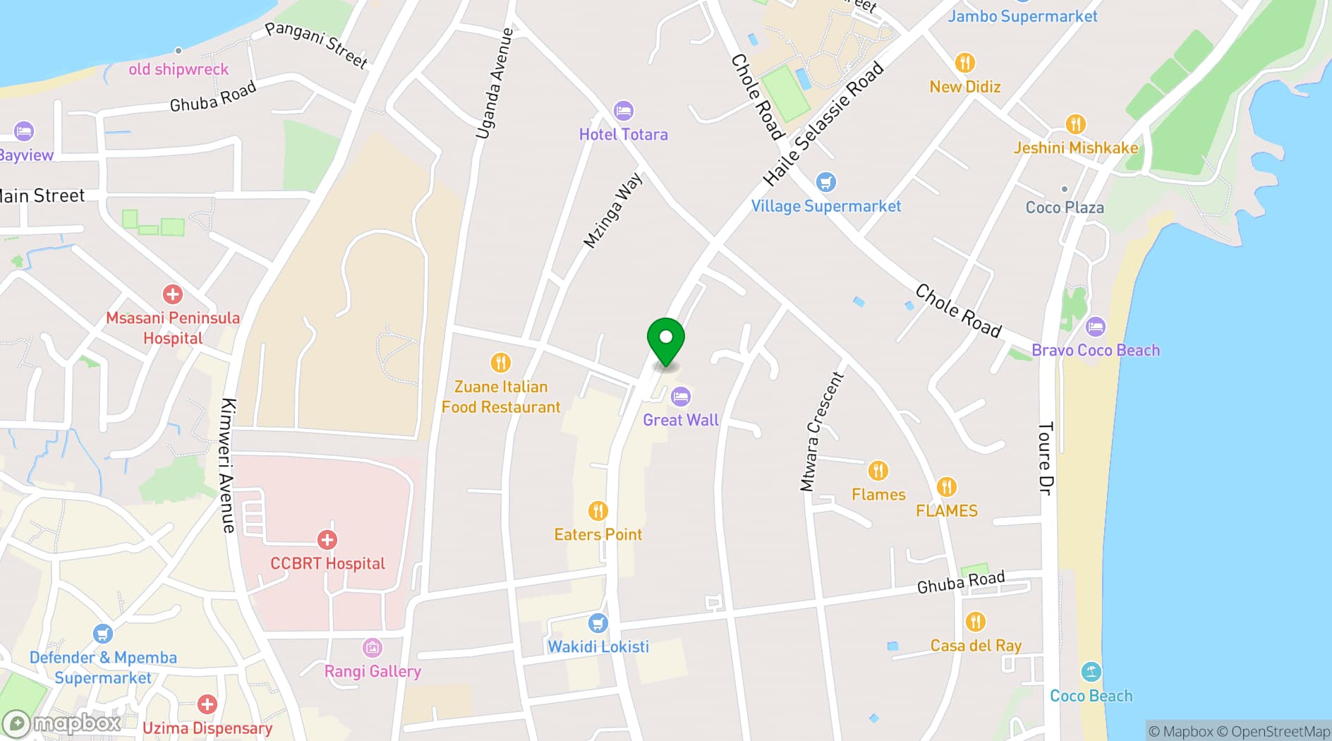 Map showing Samaki Samaki