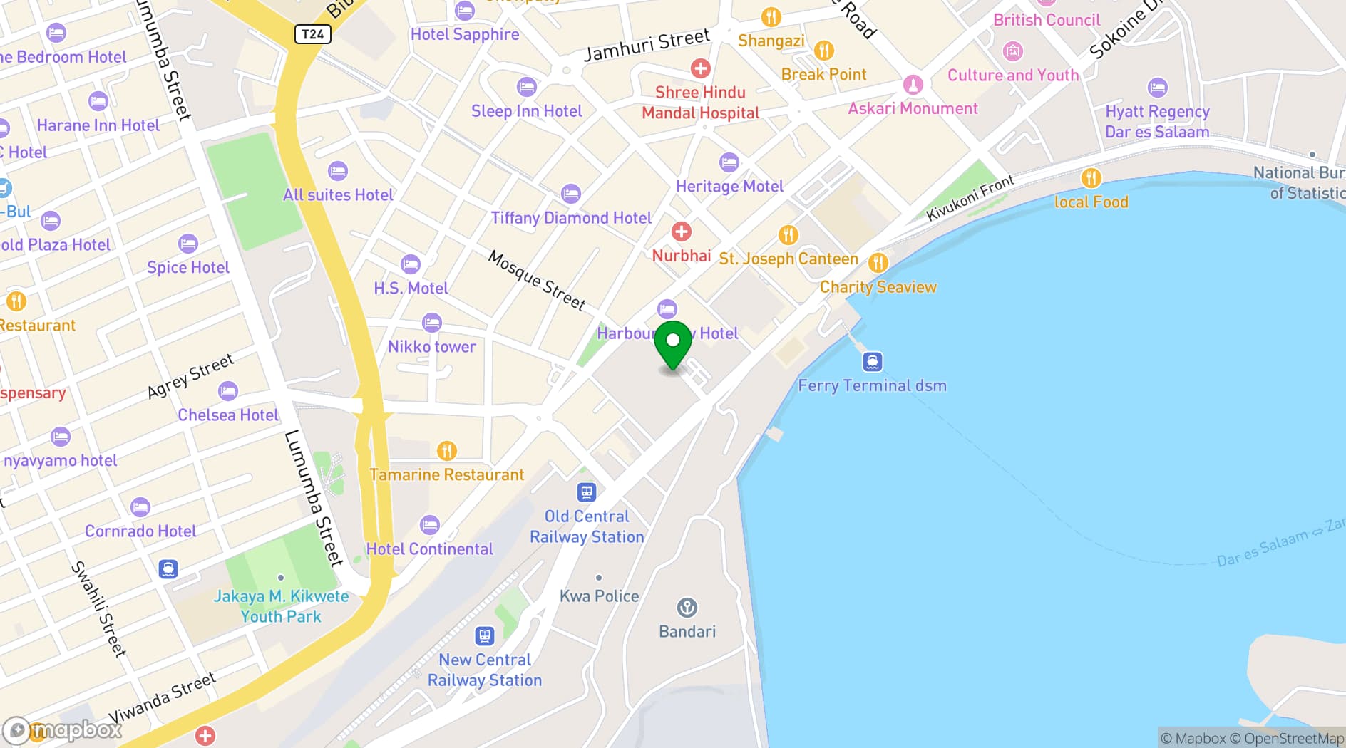 Map showing Fairview Luxury Apartments
