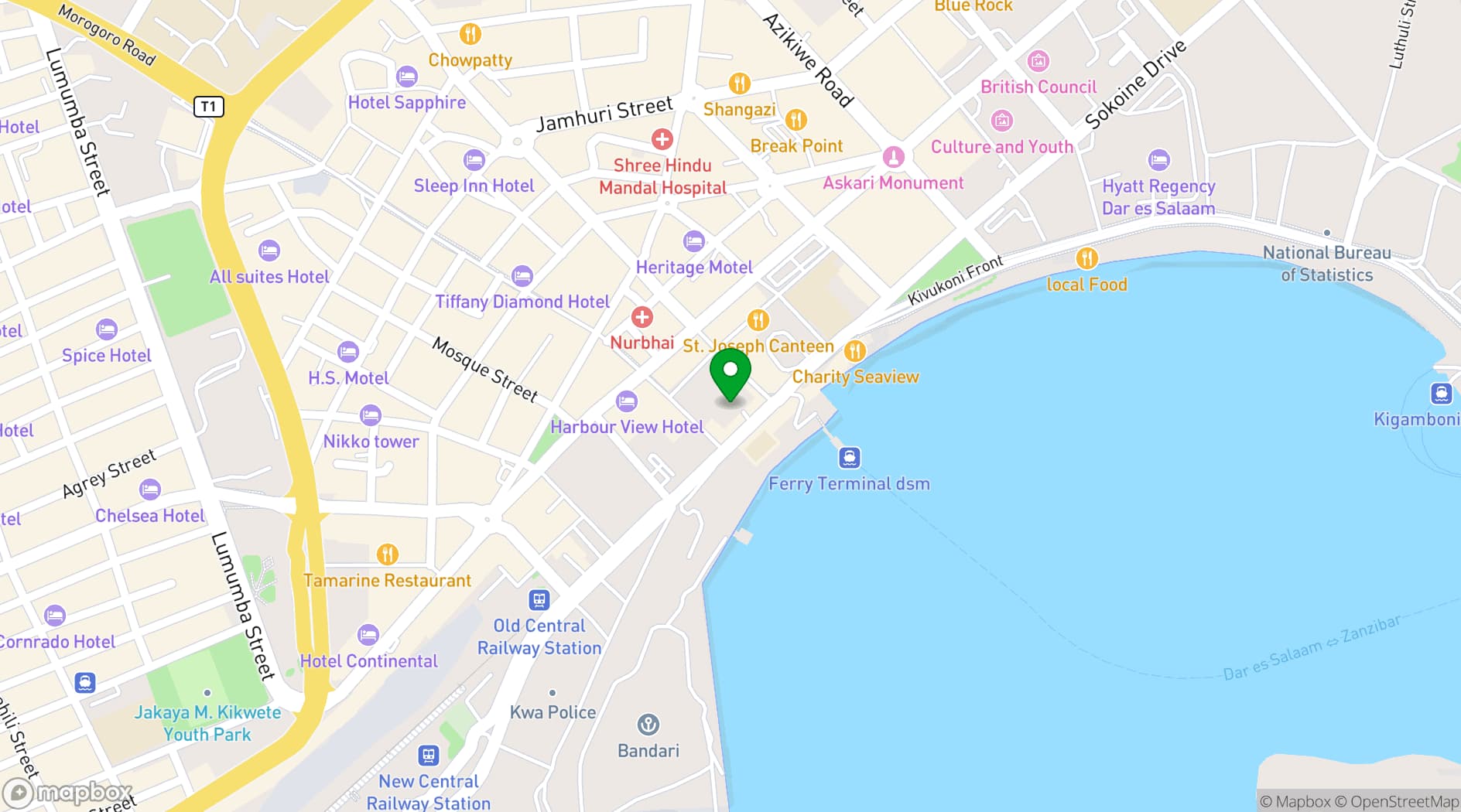 Map showing Johari Rotana