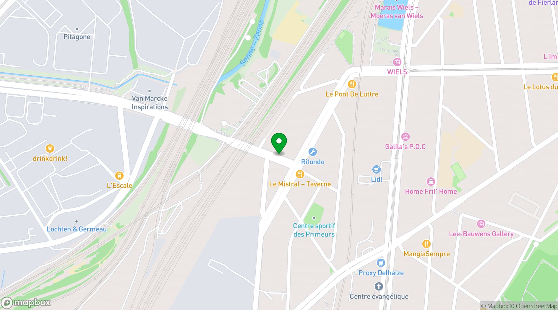 Map showing Wild Gallery