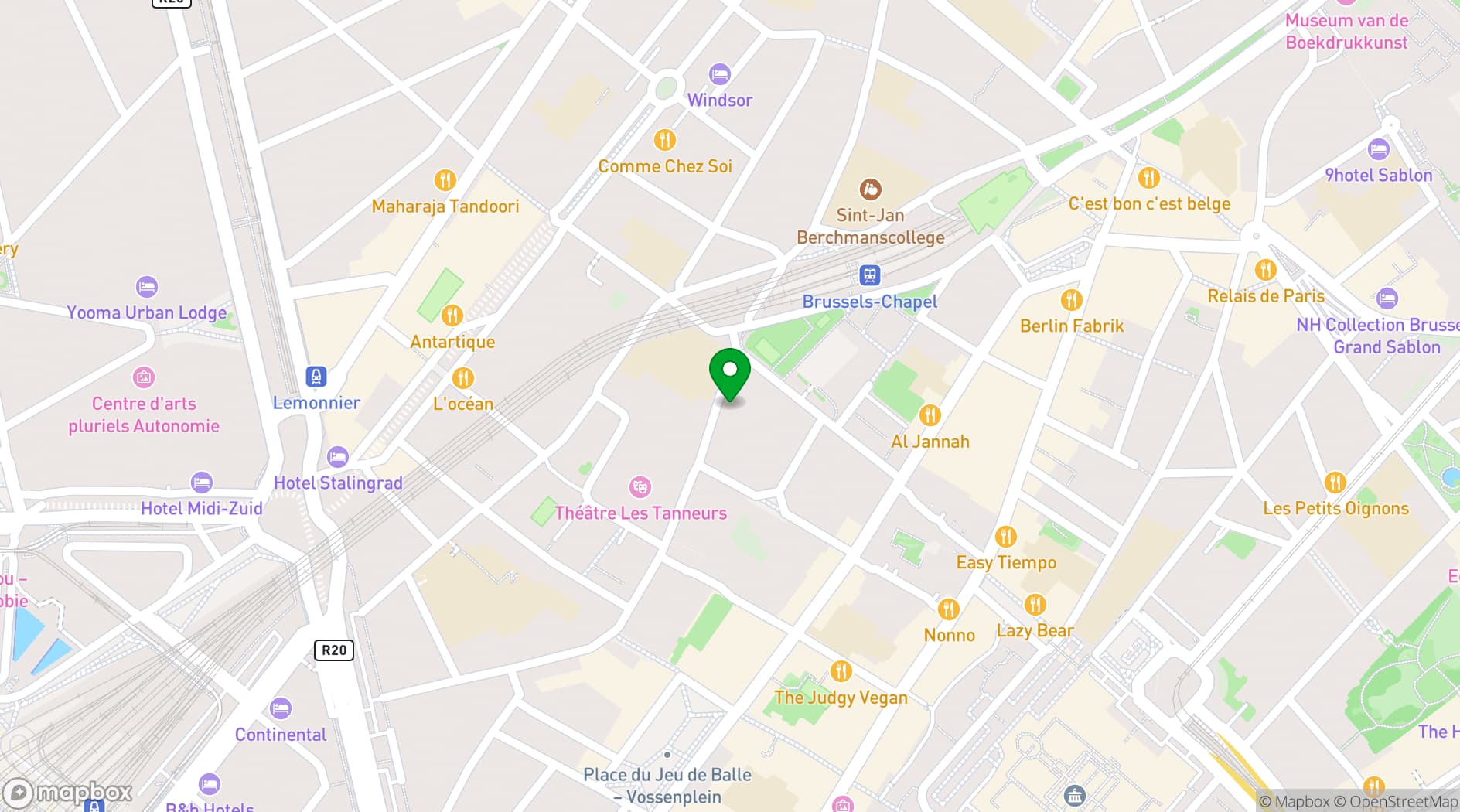 Map showing  Les Ateliers des Tanneurs