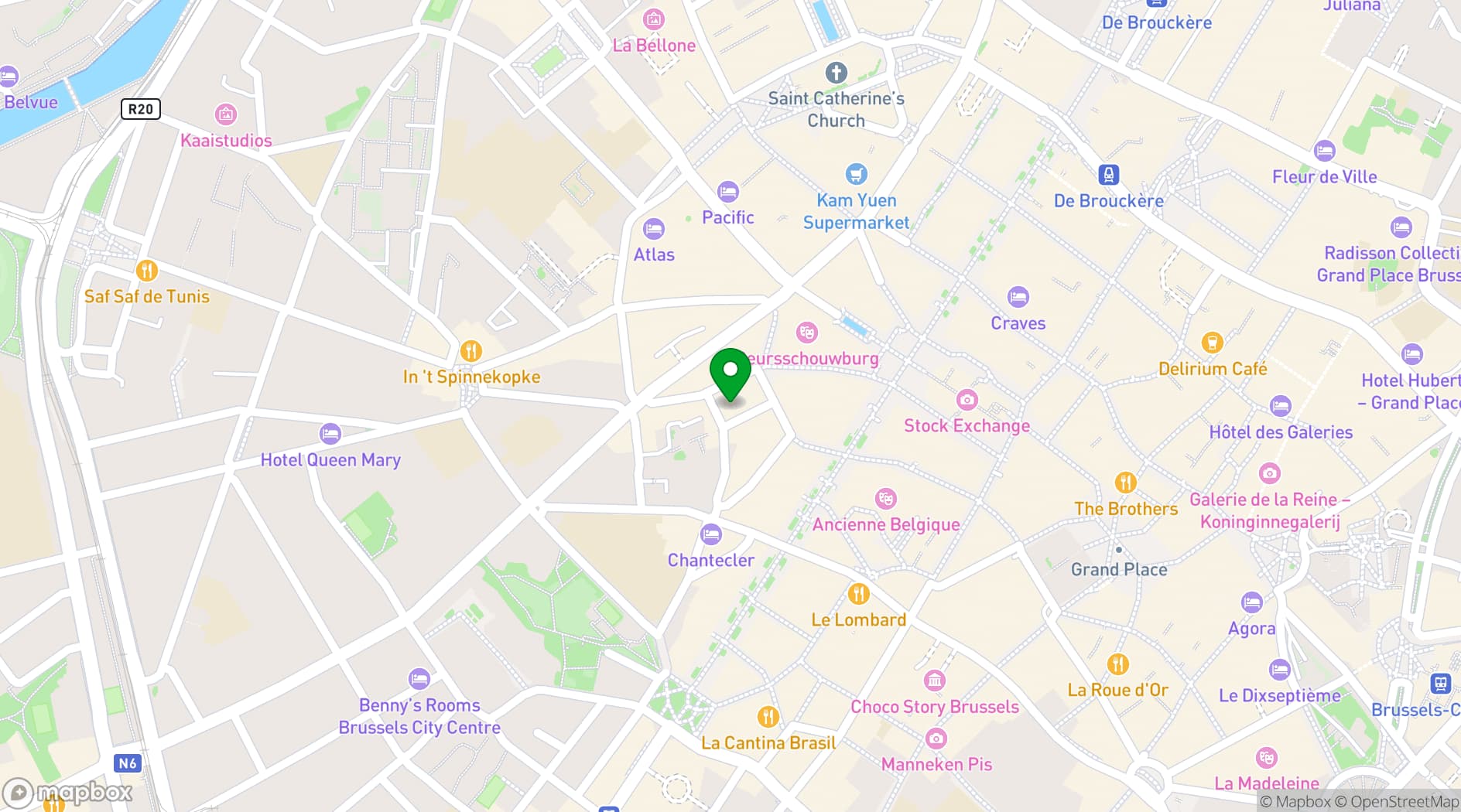 Map showing Halles/en st-Géry