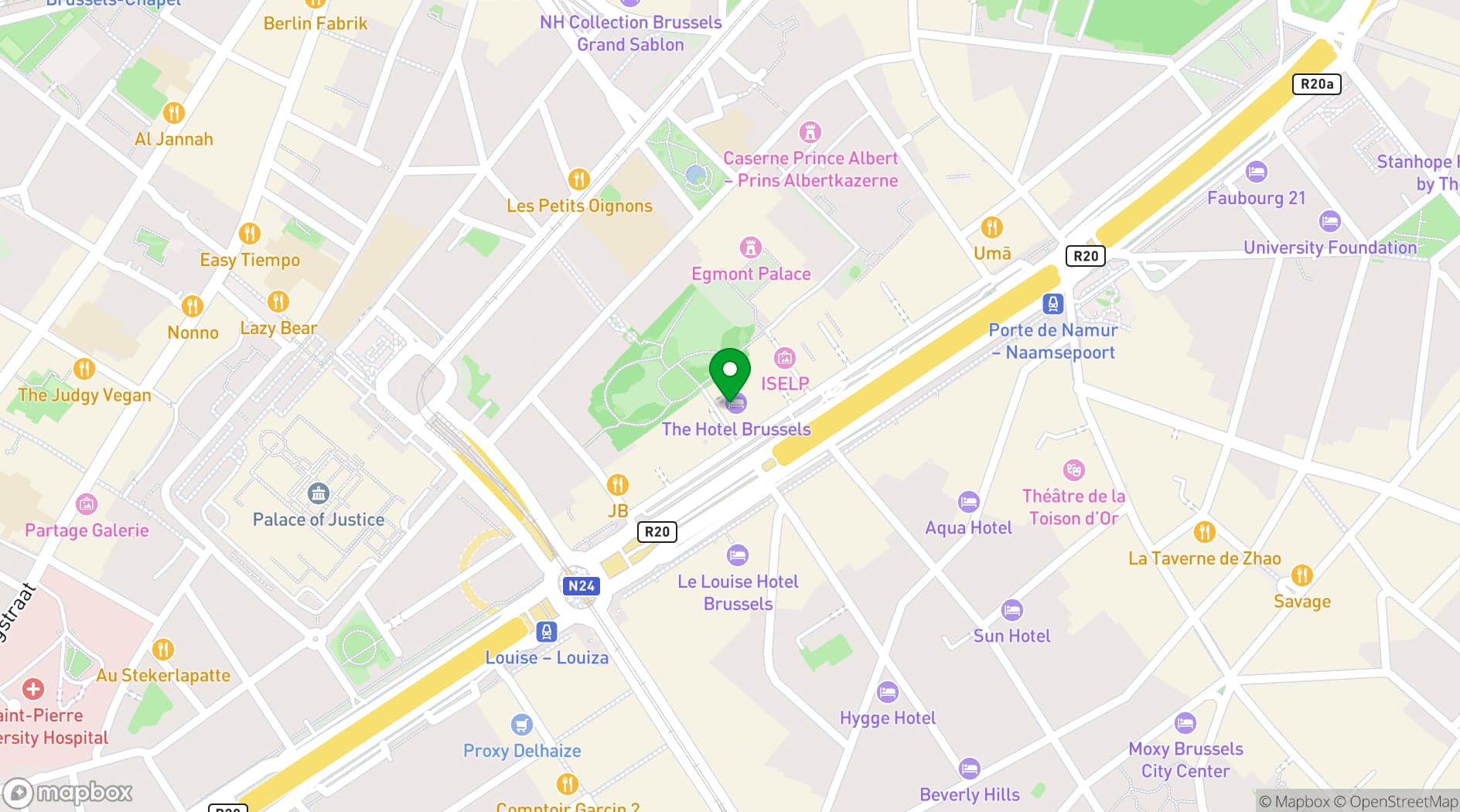 Map showing The Iris