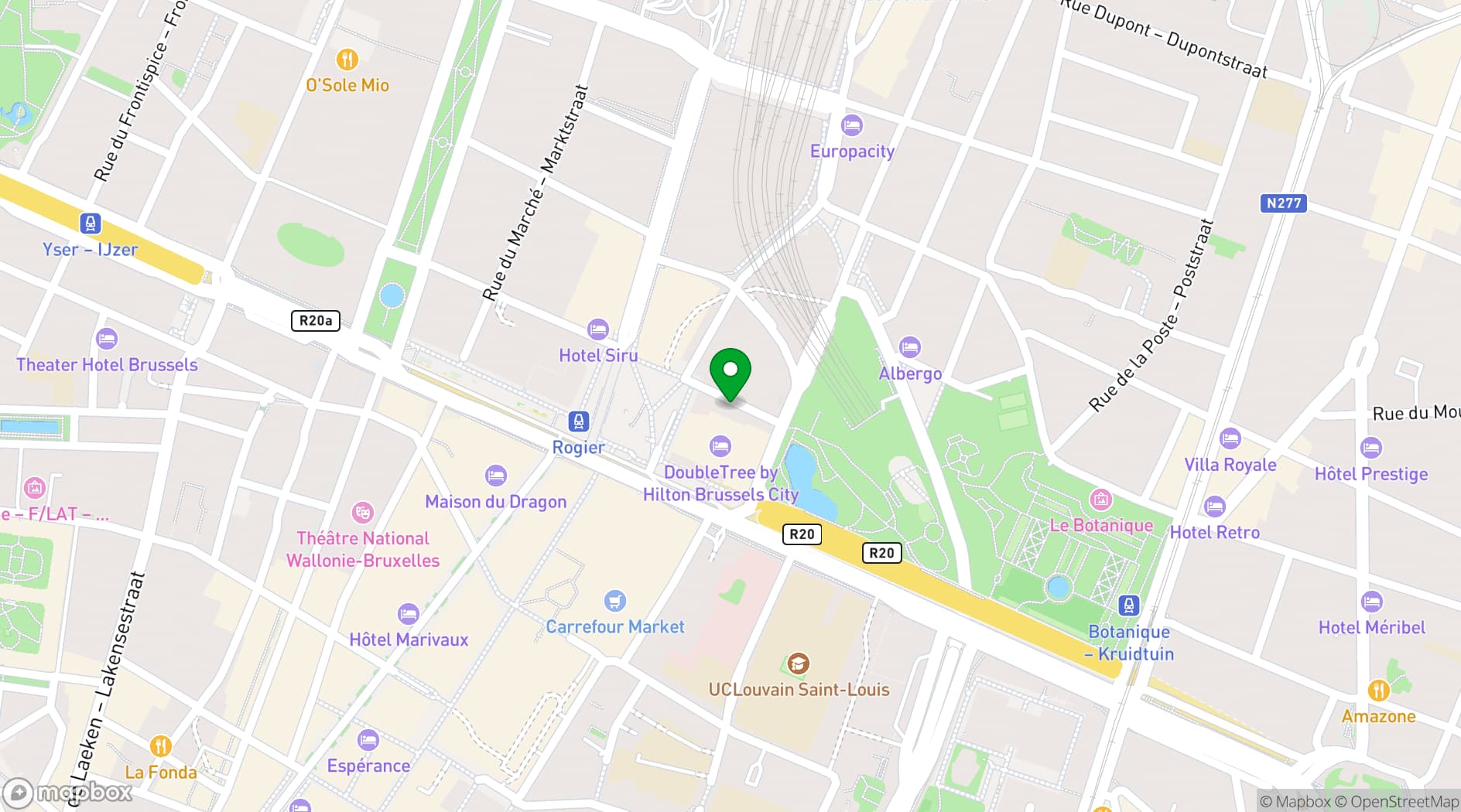 Map showing SERRA – Garden Kitchen + Urban Picnic