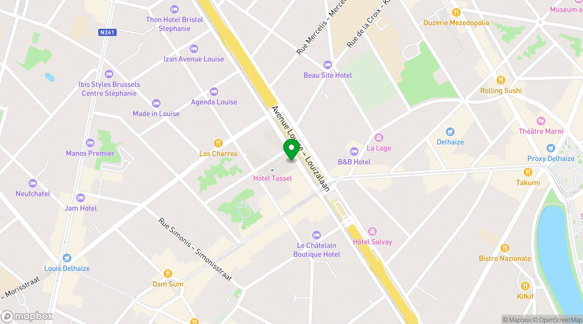 Map showing 65 Degrés