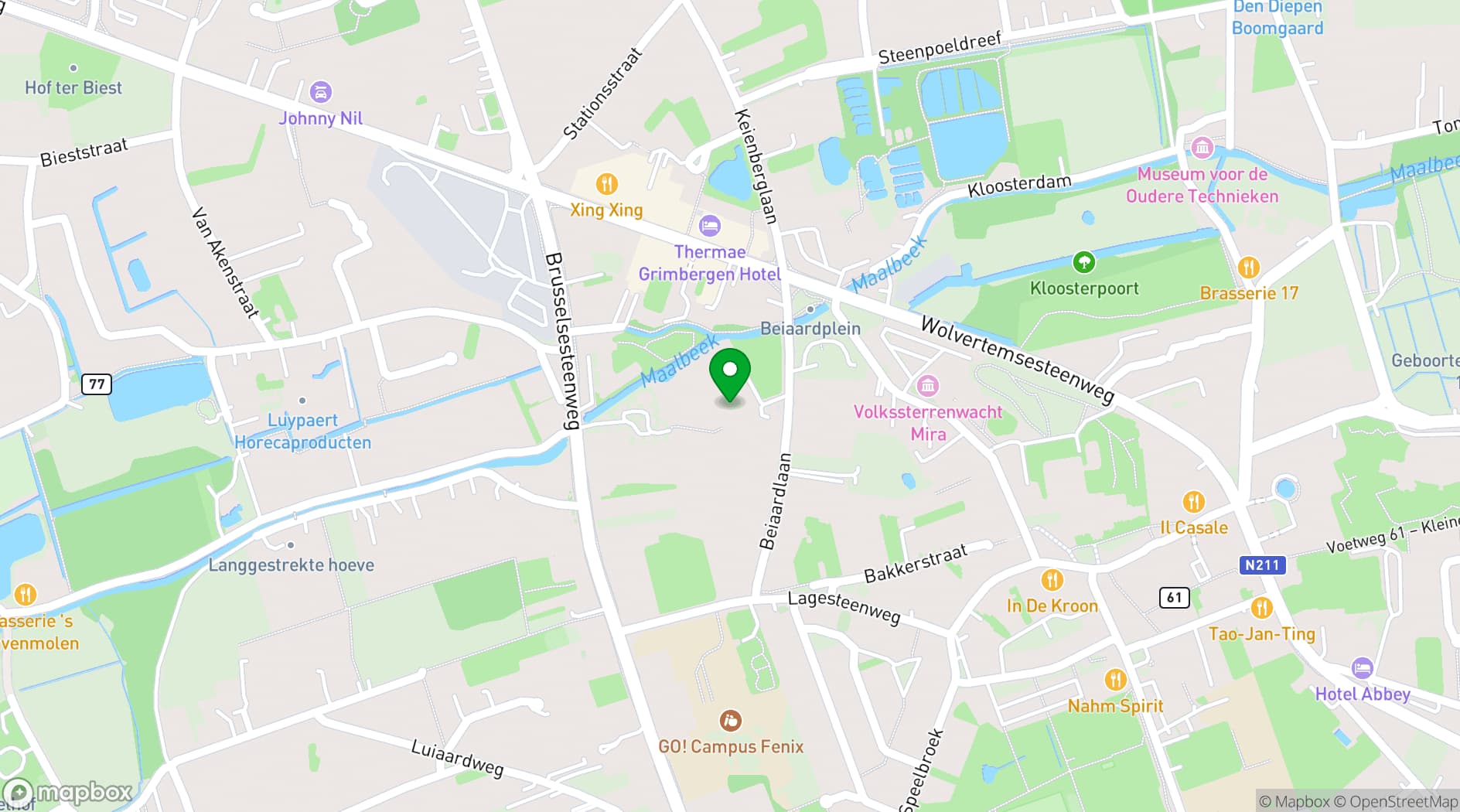 Map showing Salons de Romree