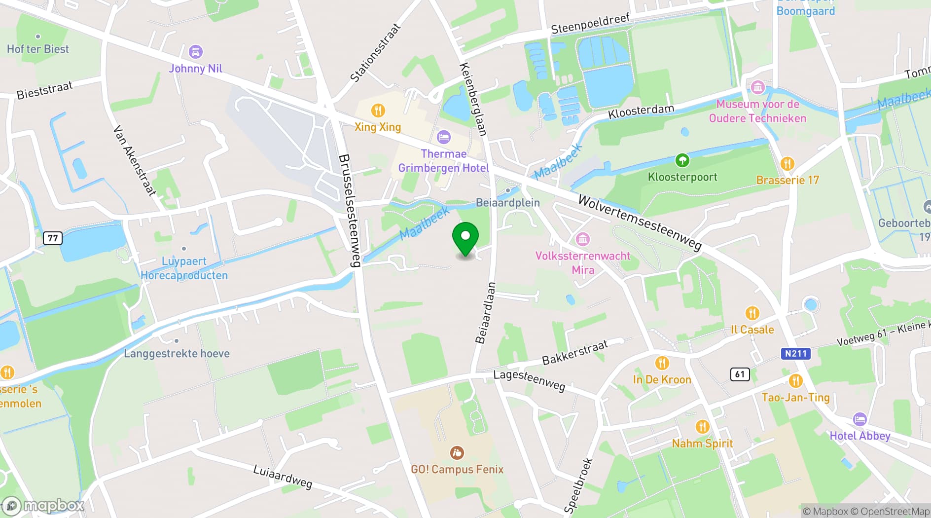 Map showing De Schuur