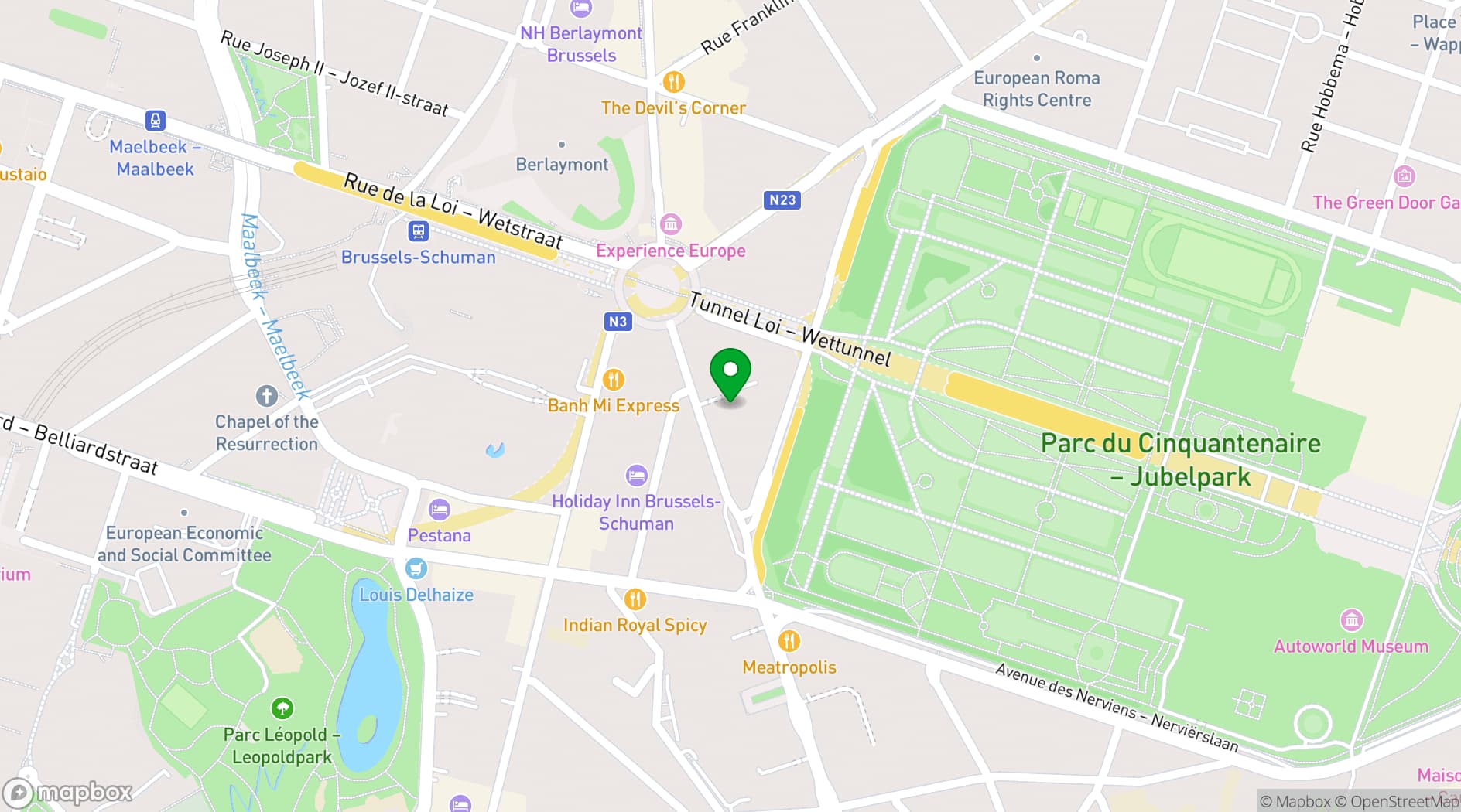 Map showing ACE Events