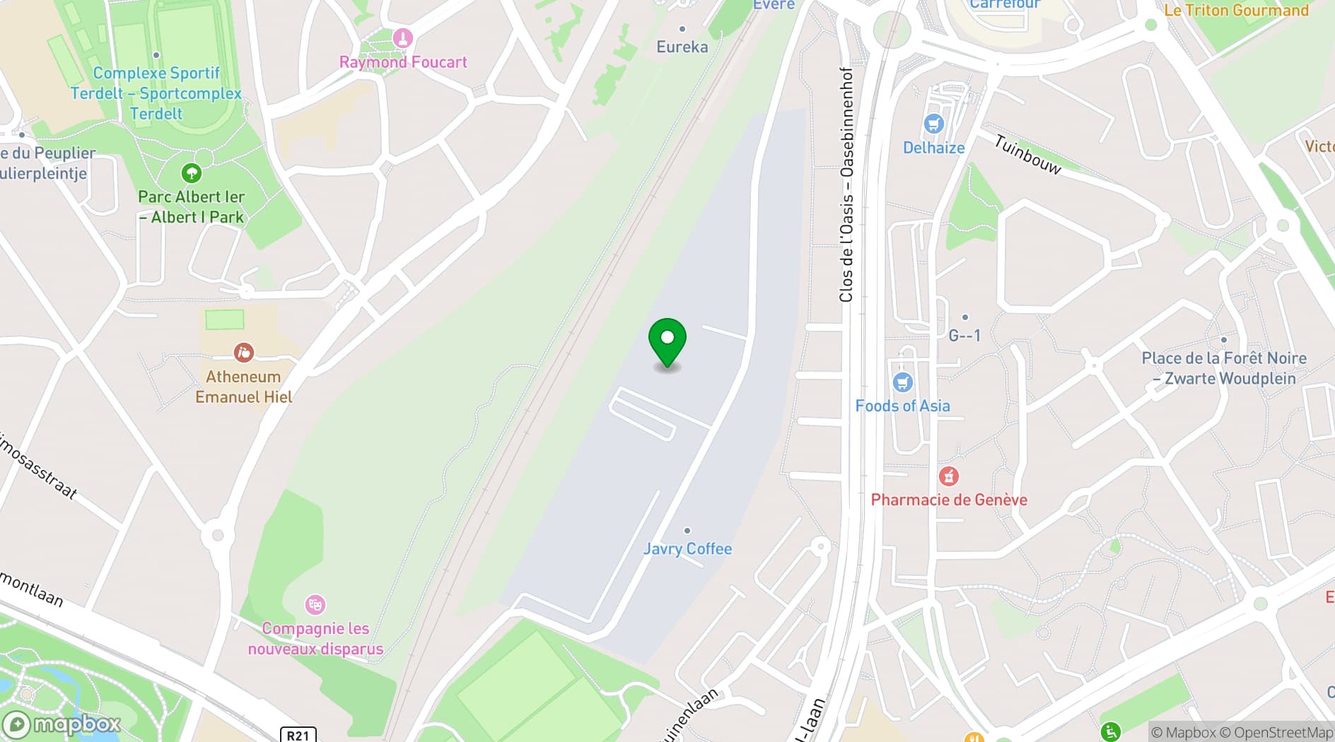 Map showing The Event Lounge