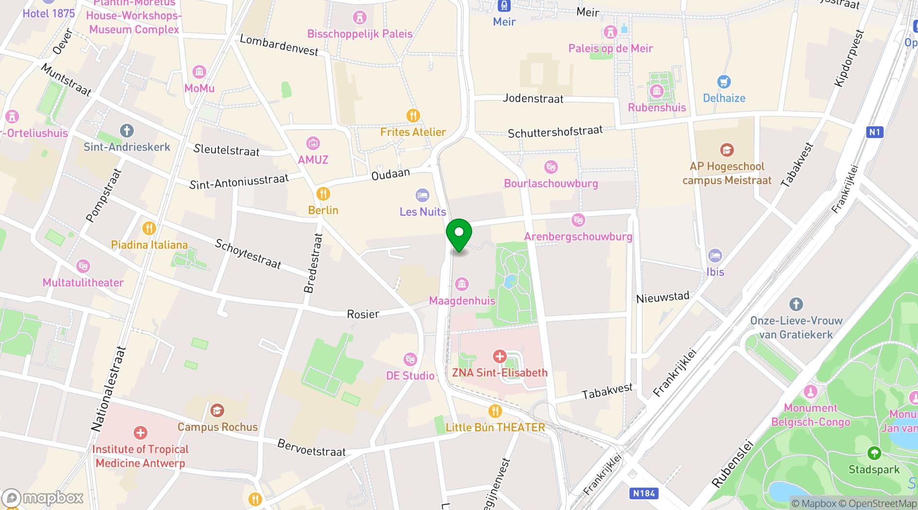 Map showing De Serre
