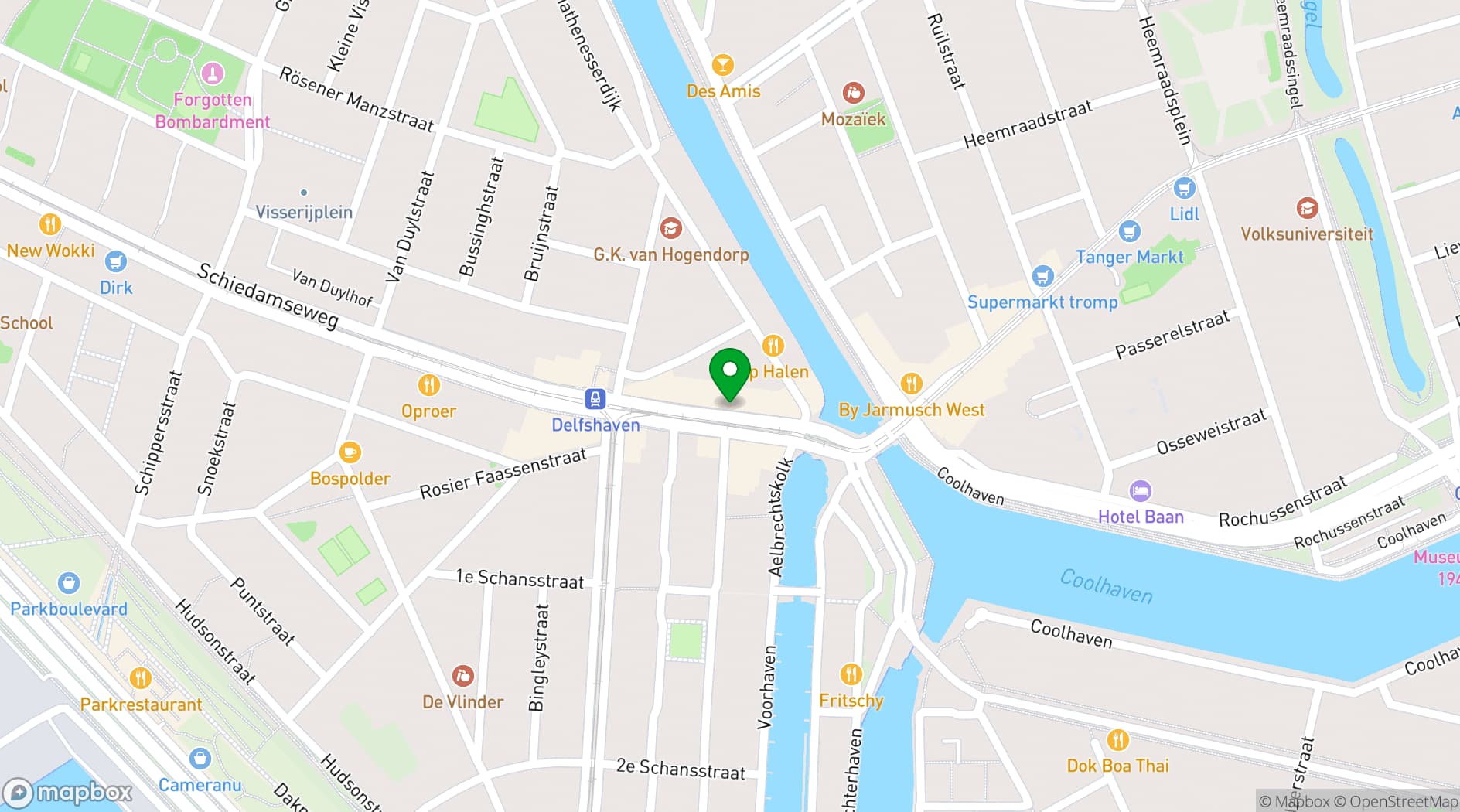 Map showing Prinses Theater