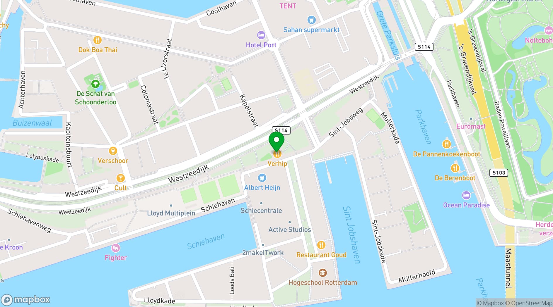 Map showing Eetcafé Verhip