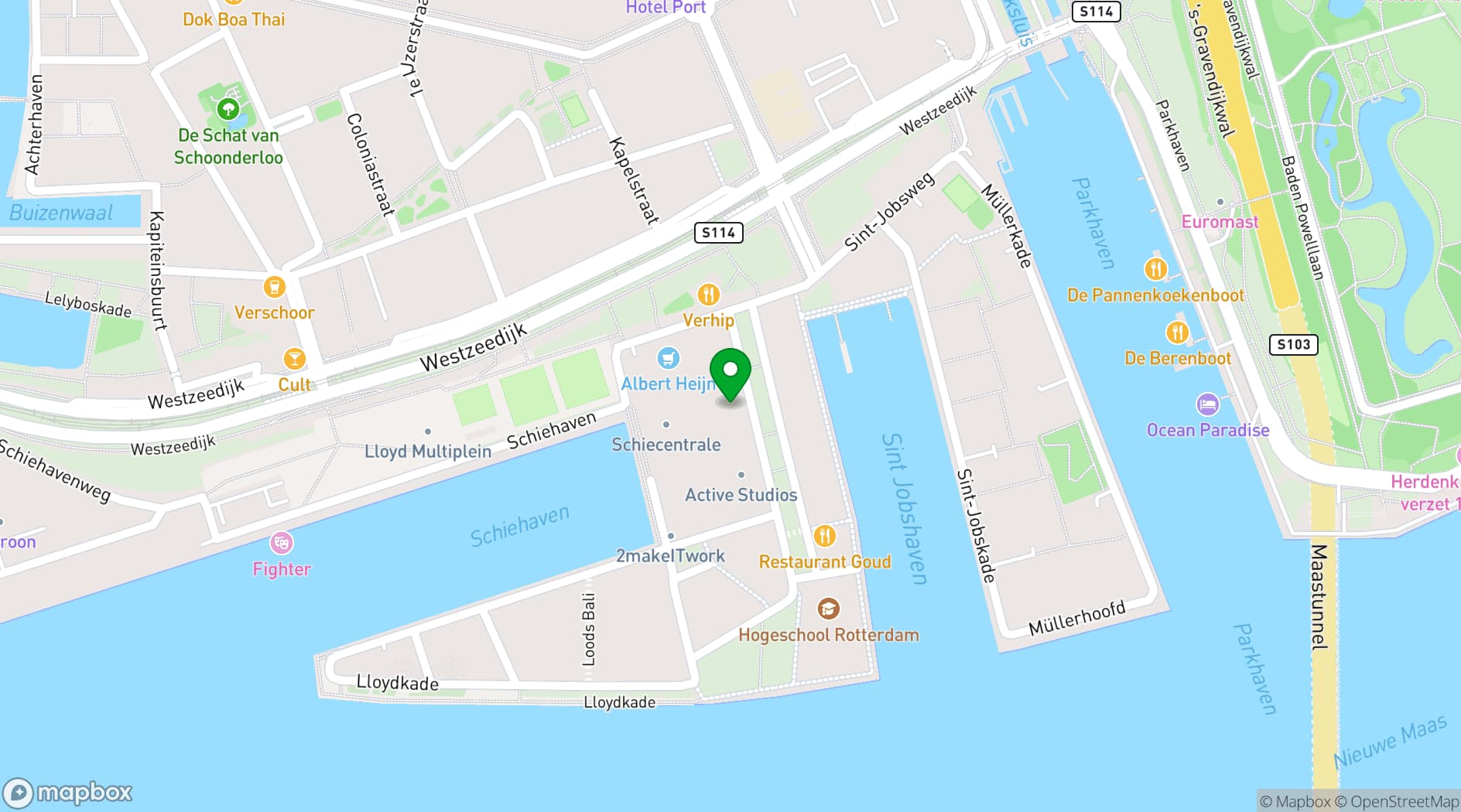 Map showing Schiecentrale