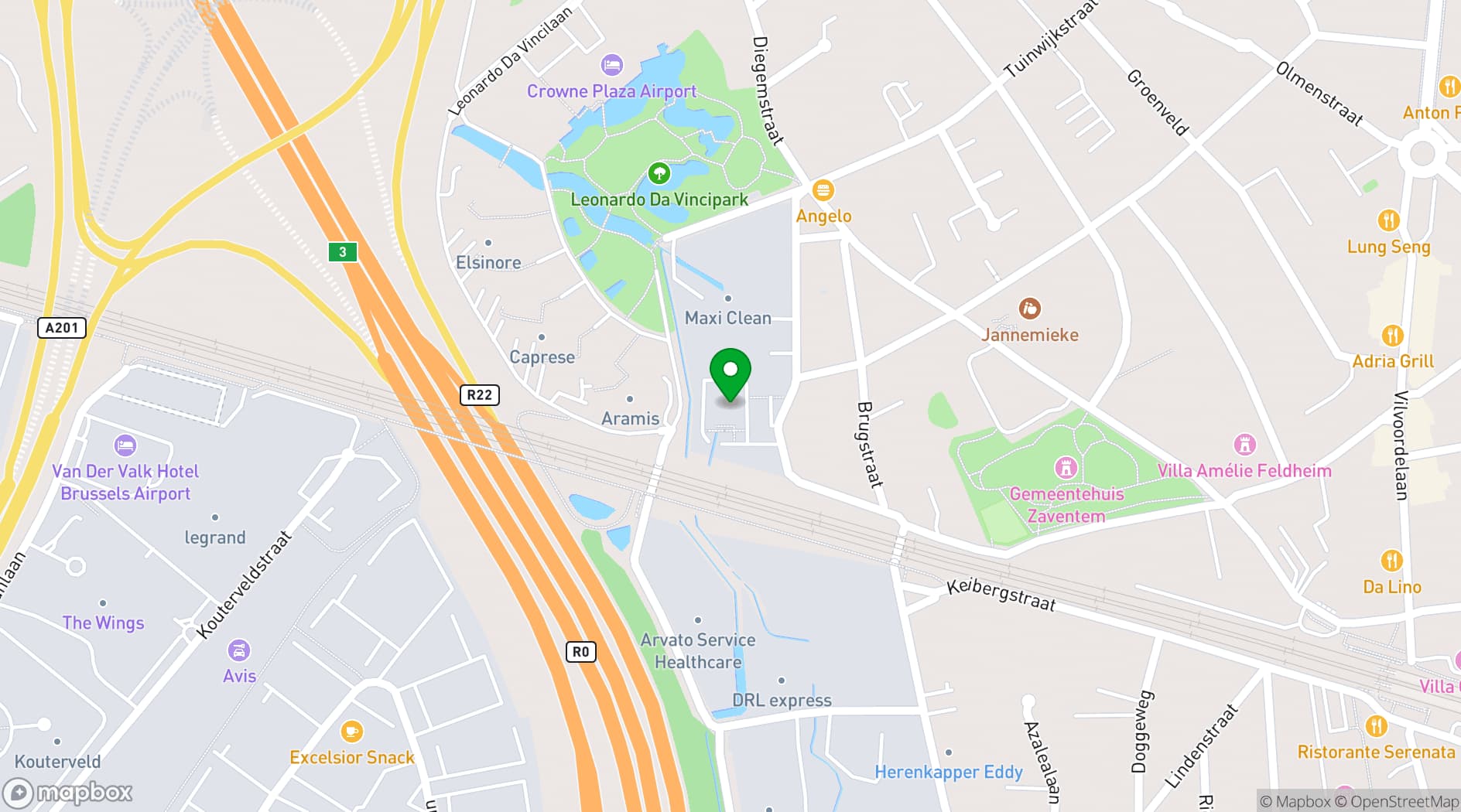 Map showing Quartier Papier
