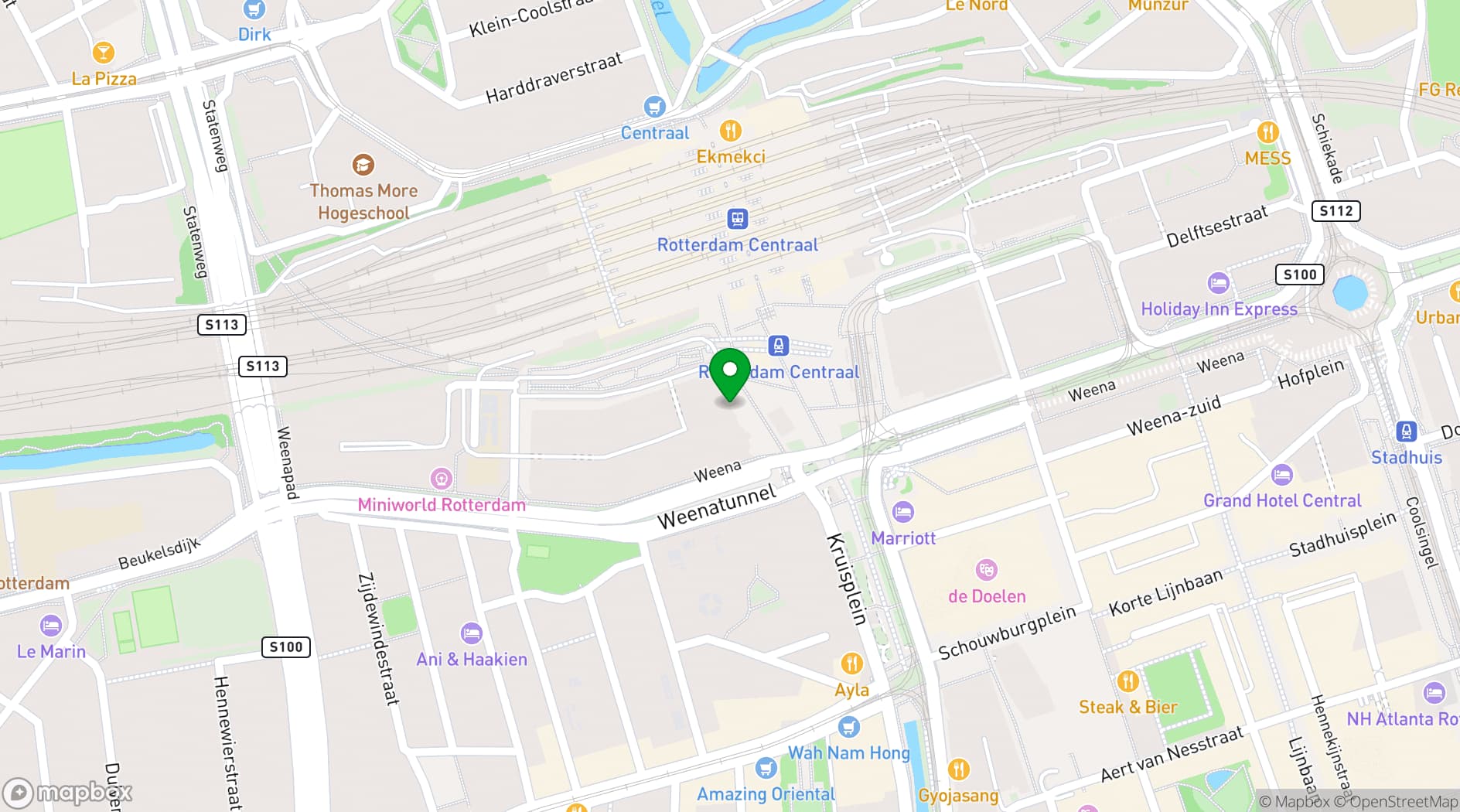 Map showing CIC Rotterdam