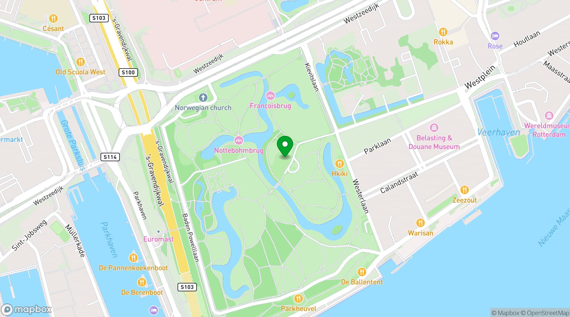Map showing The Harbour Club Rotterdam