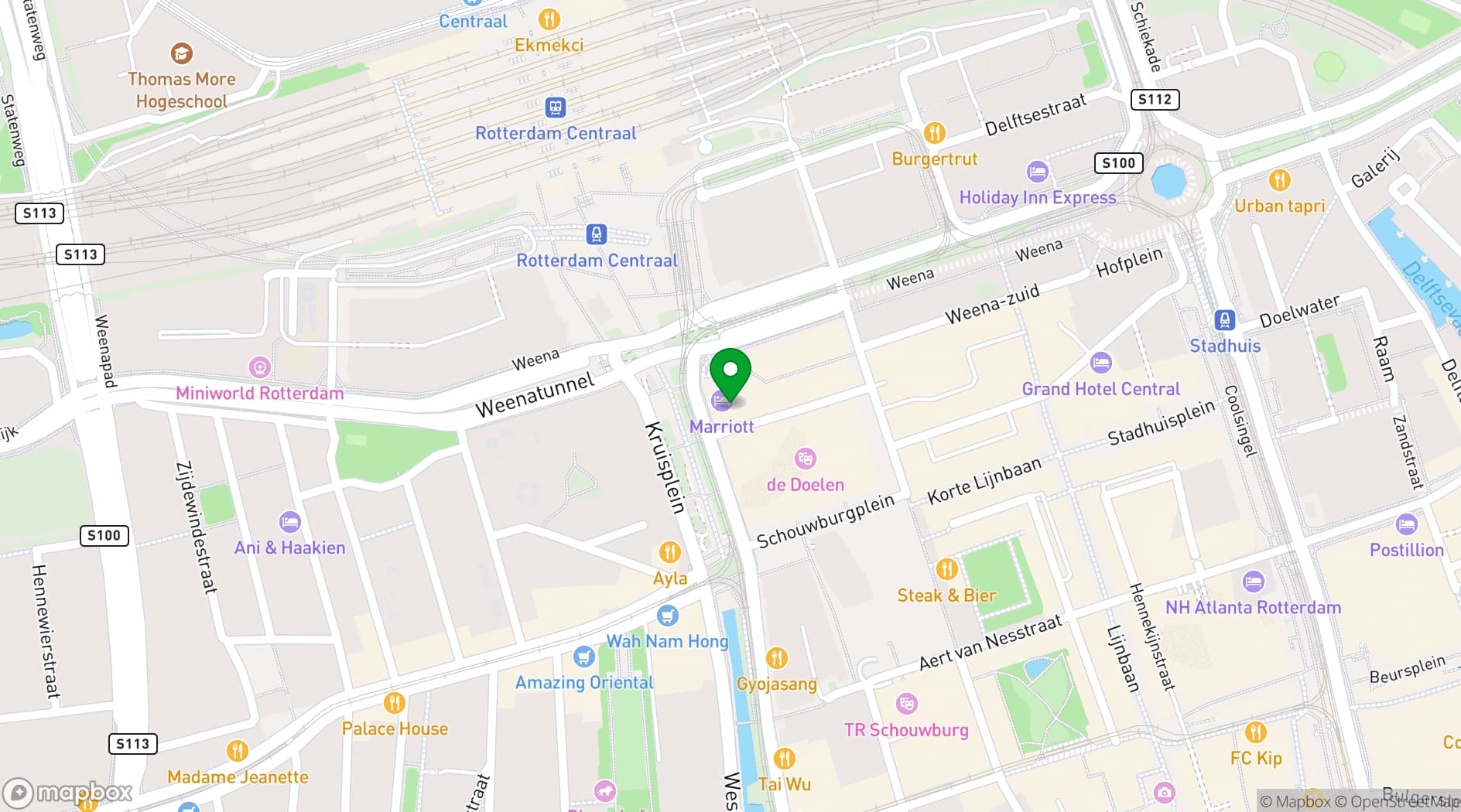 Map showing Restaurant The Millèn