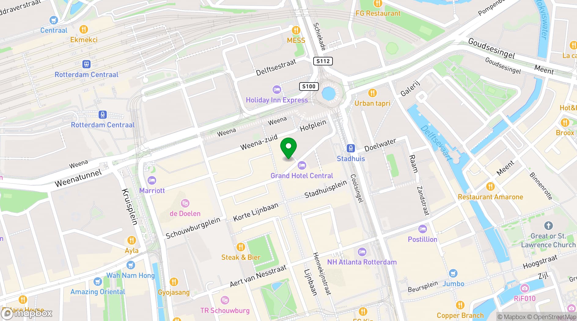 Map showing Villa Thalia