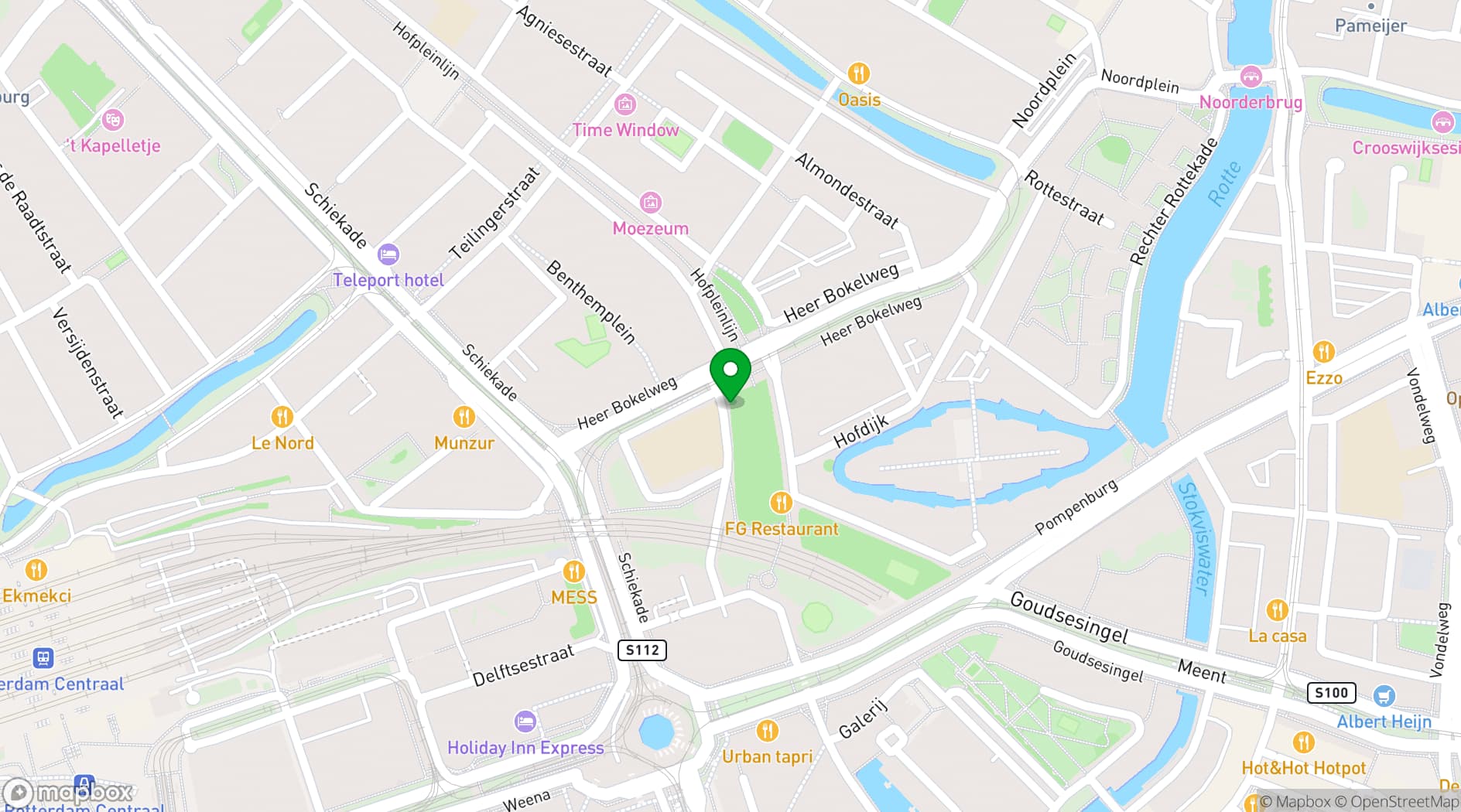 Map showing JACK Rotterdam