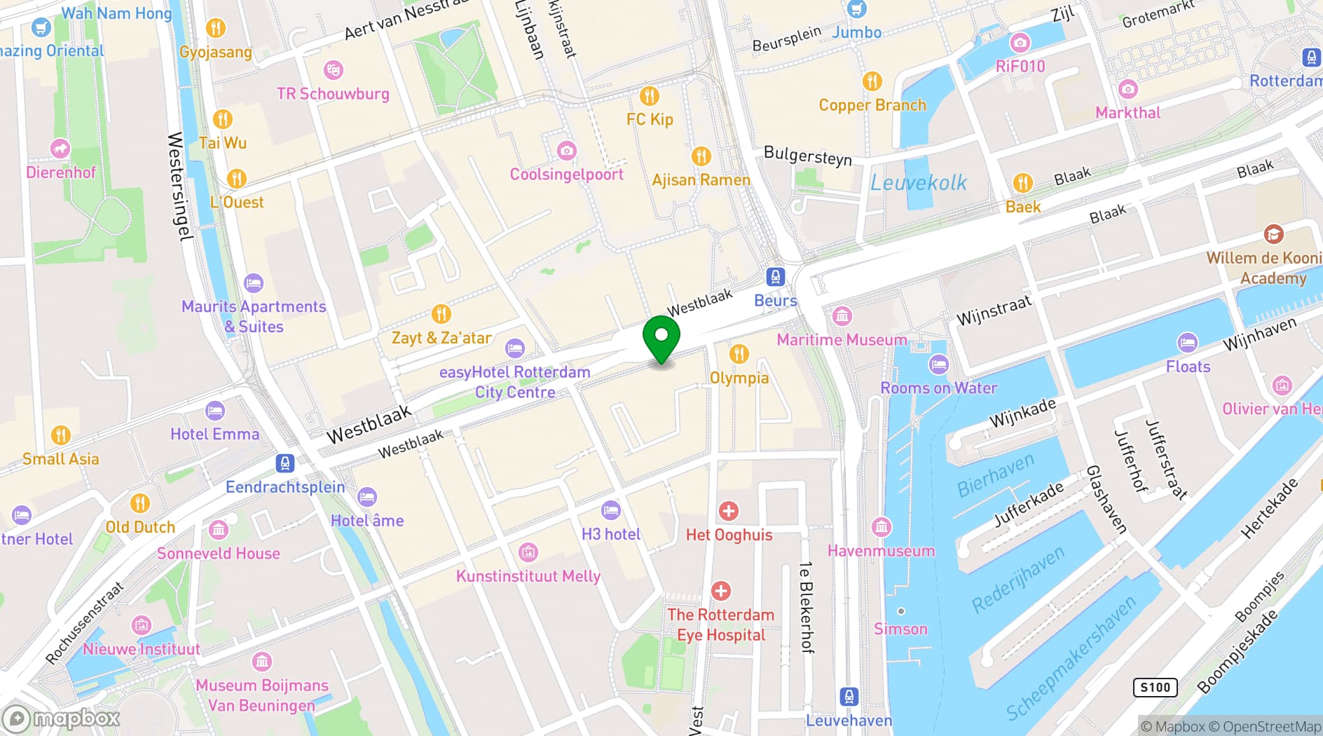 Map showing The Usual Hotels
