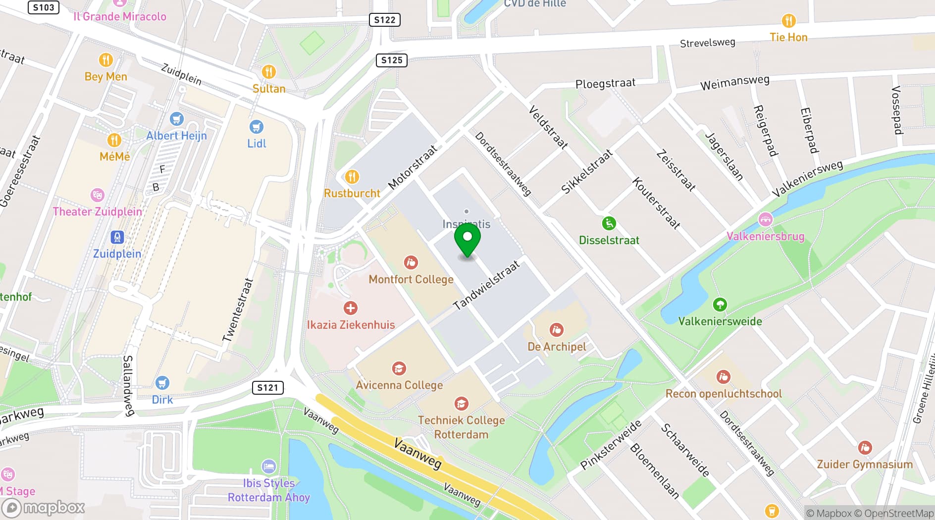 Map showing Diamond Plaza
