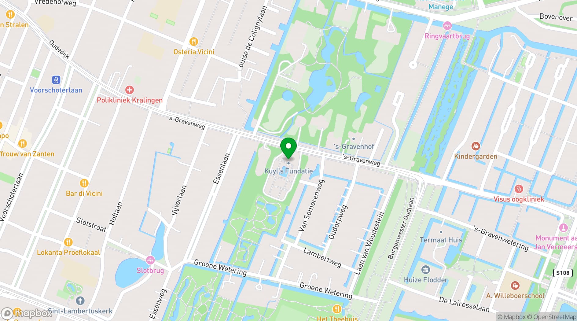 Map showing Regentenhuis van Kuyl's Fundatie