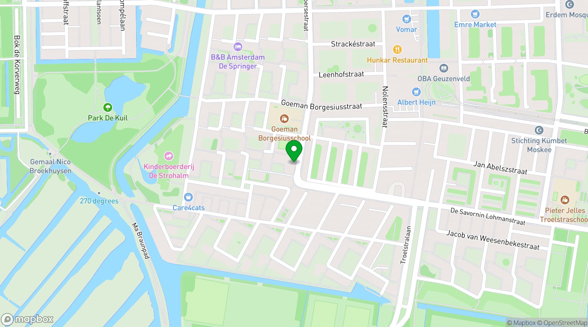 Map showing Radisson Blu Béke Hotel