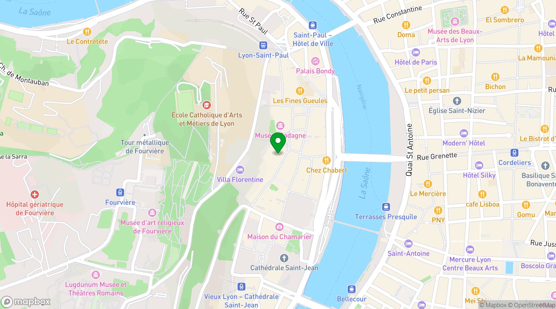 Map showing Les Loges