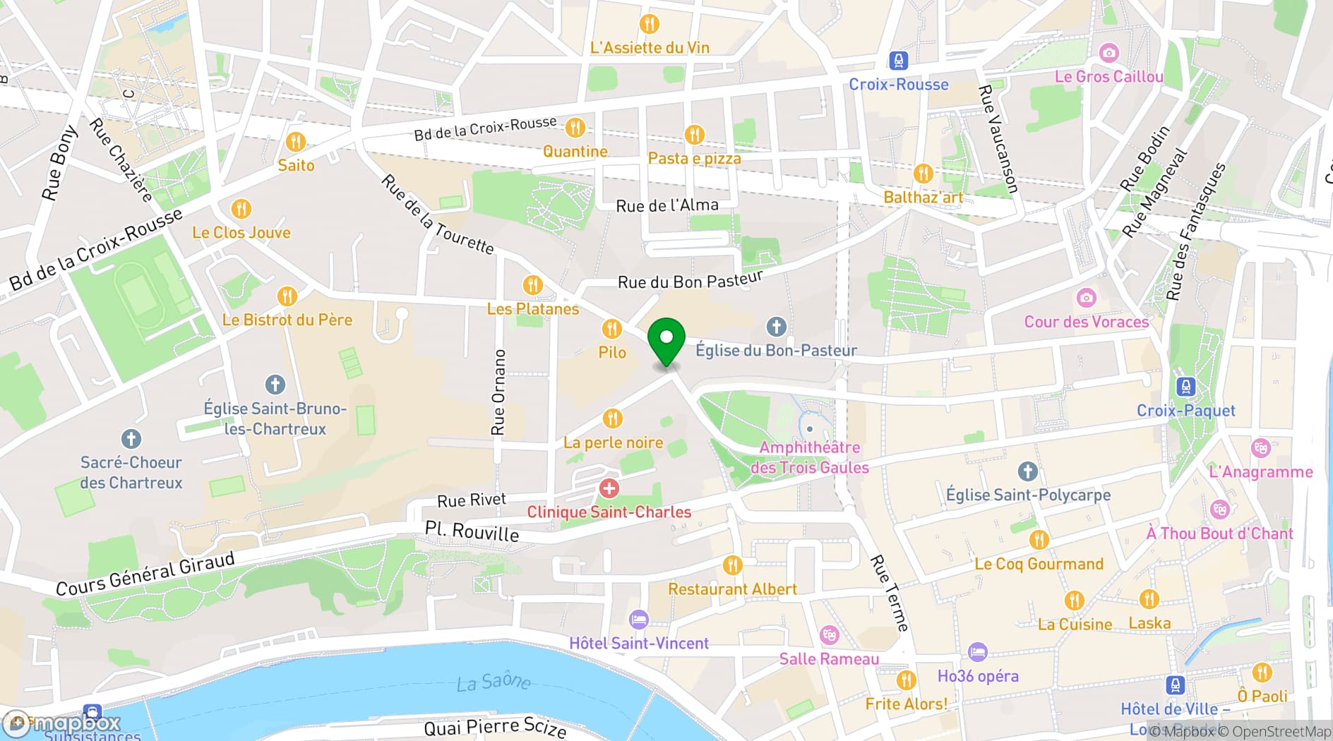 Map showing Le Nid de Poule
