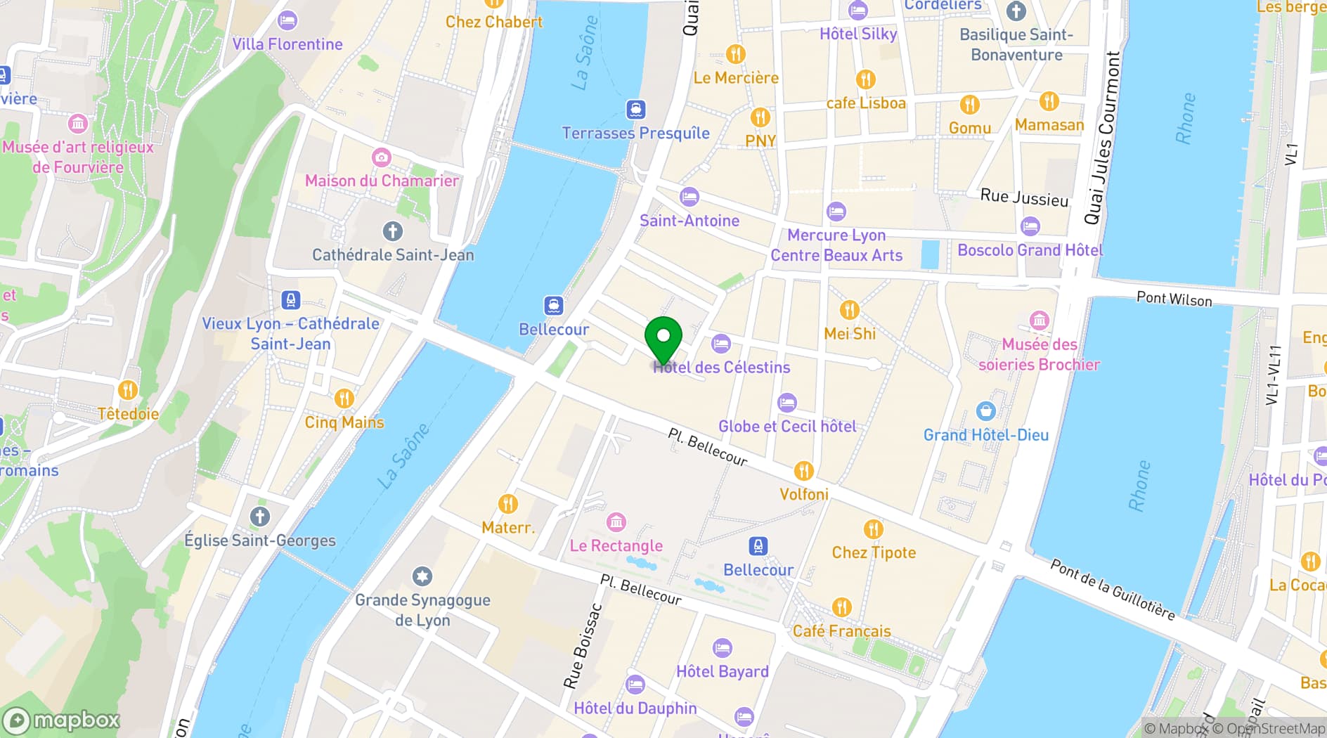Map showing Poligone Bar