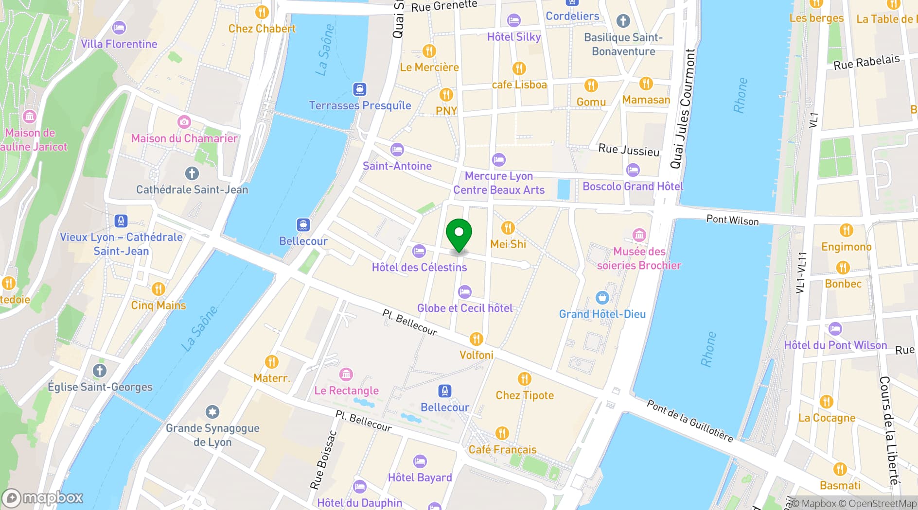 Map showing Brasserie Le Nord