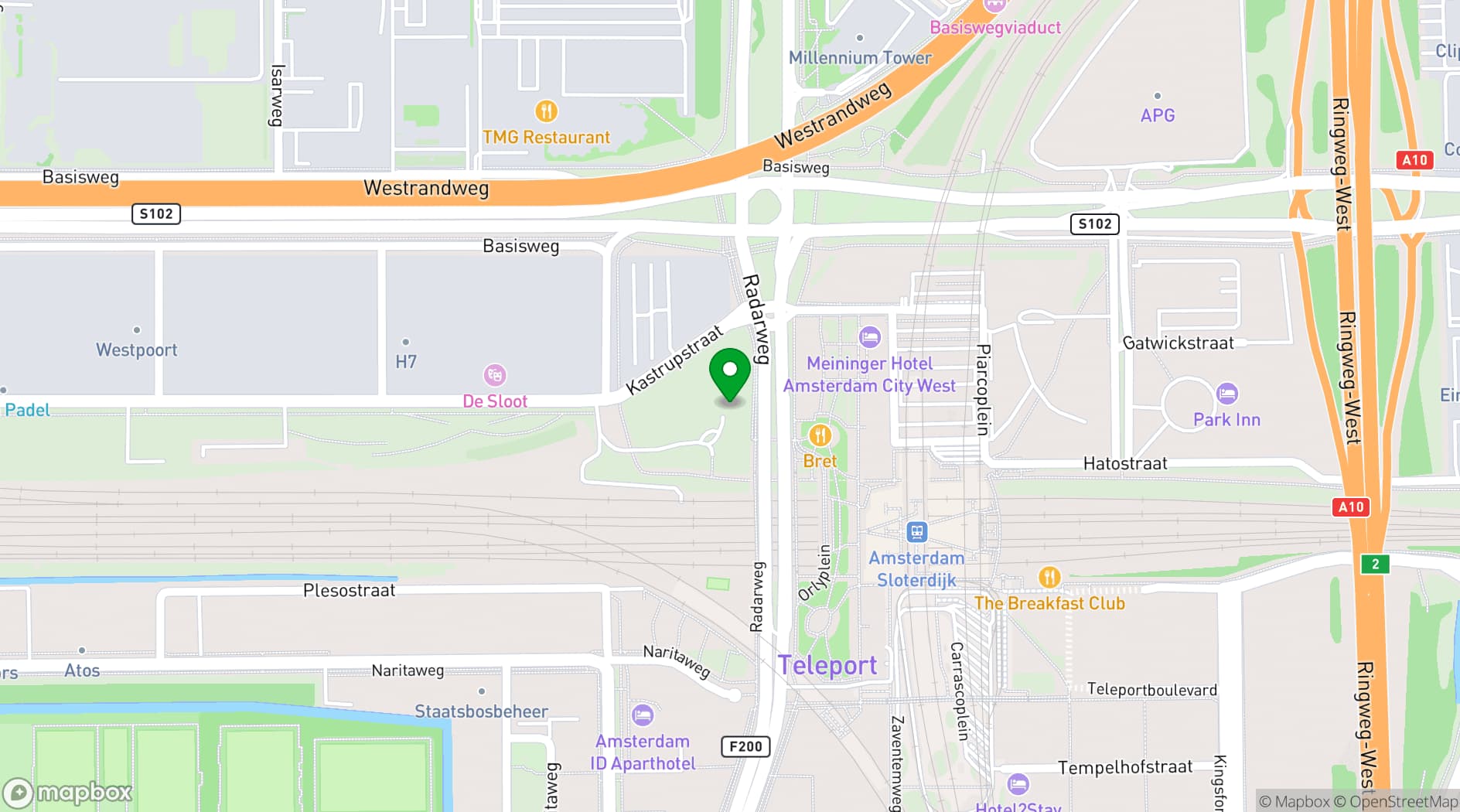 Map showing Poelmann Meeting Rooms