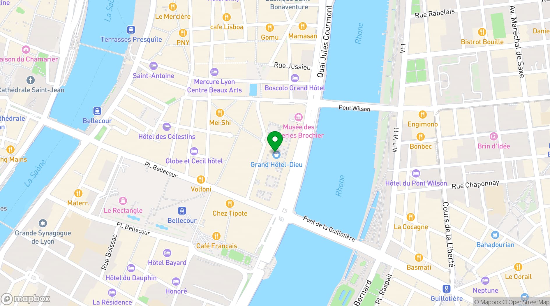 Map showing L'Officine