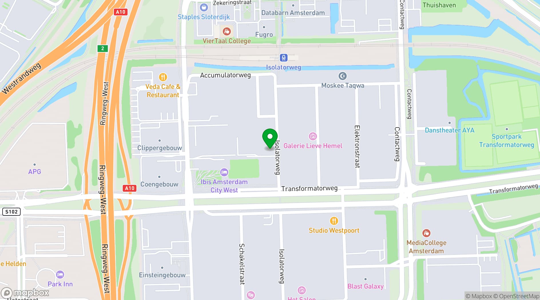 Map showing De Koning