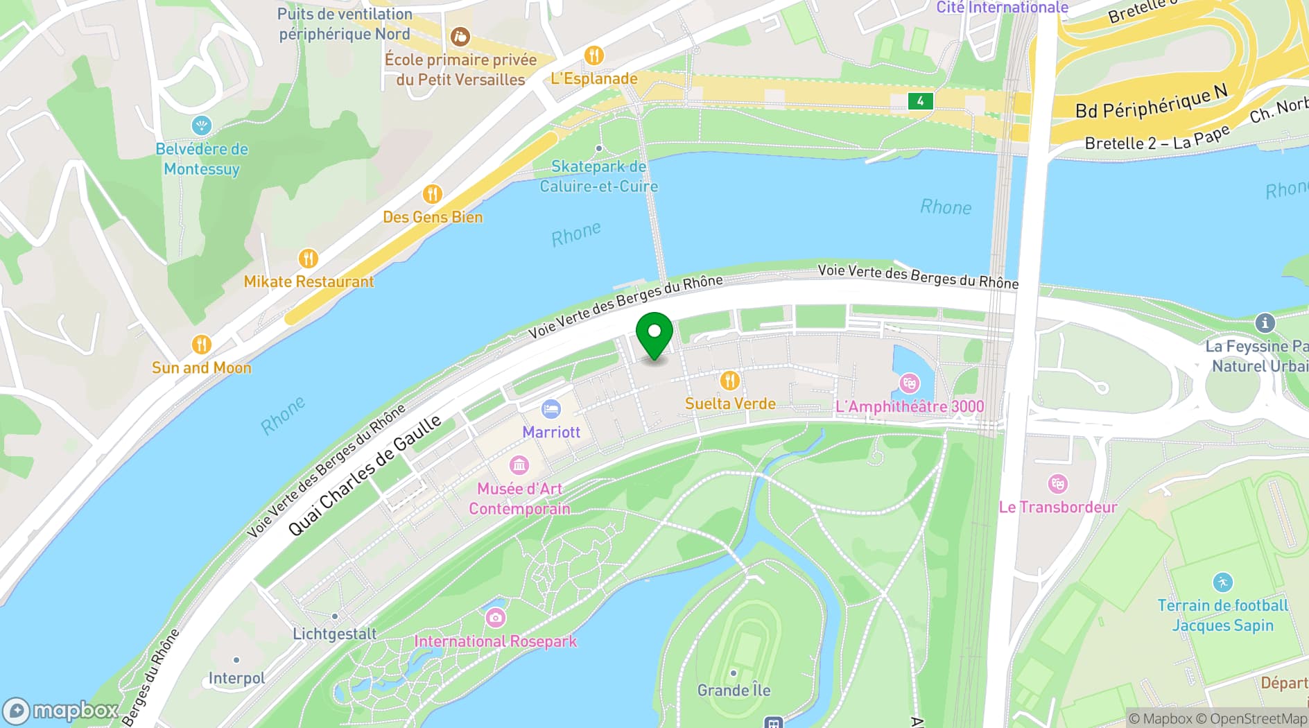 Map showing Centre de Congrès de Lyon